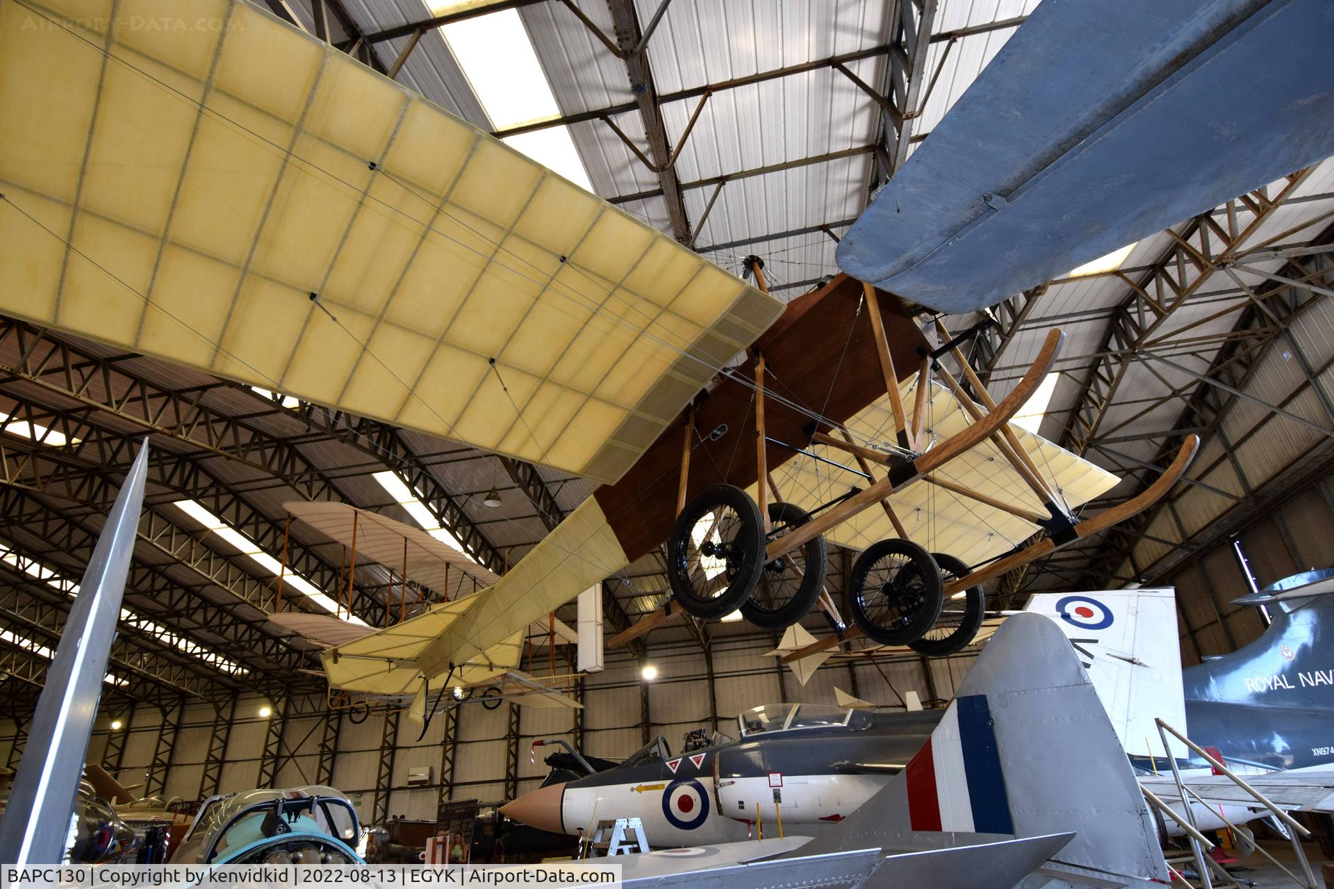 BAPC130, Blackburn 1911 Monoplane Replica C/N BAPC130, At the Yorkshire Air Museum.