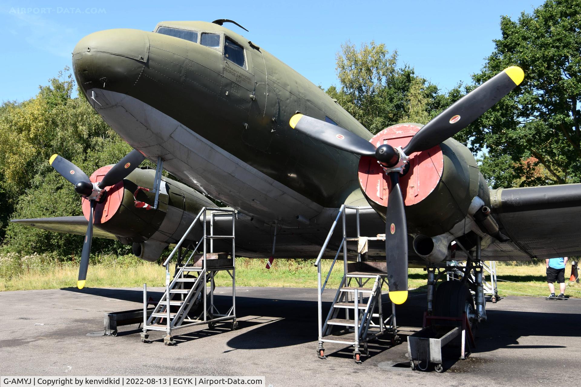G-AMYJ, 1944 Douglas DC-3C-R-1830-90C (C-47B) C/N 15968/32716, At the Yorkshire Air Museum.