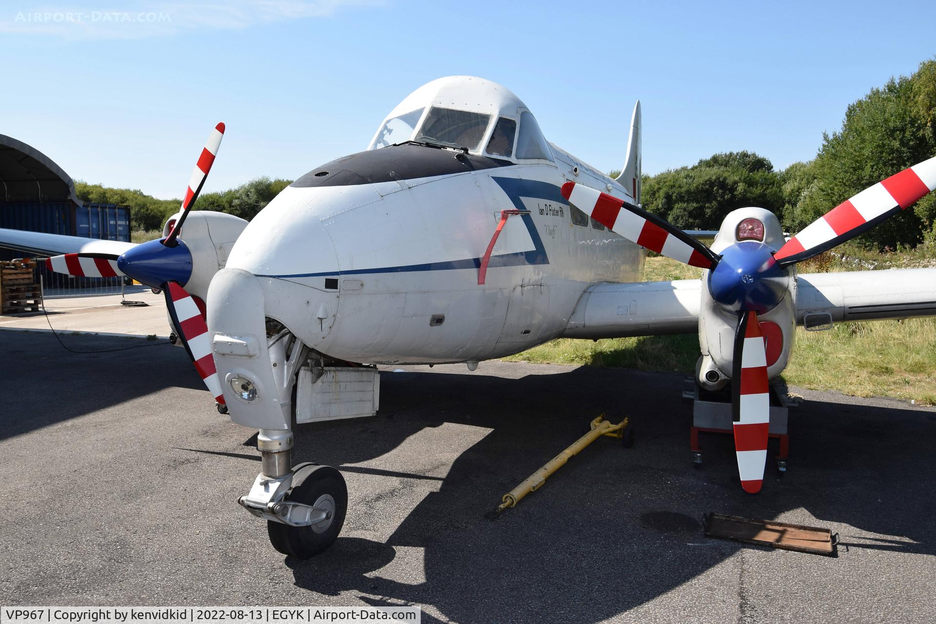 VP967, 1948 De Havilland DH-104 Devon C.2 C/N 04220, At the Yorkshire Air Museum.