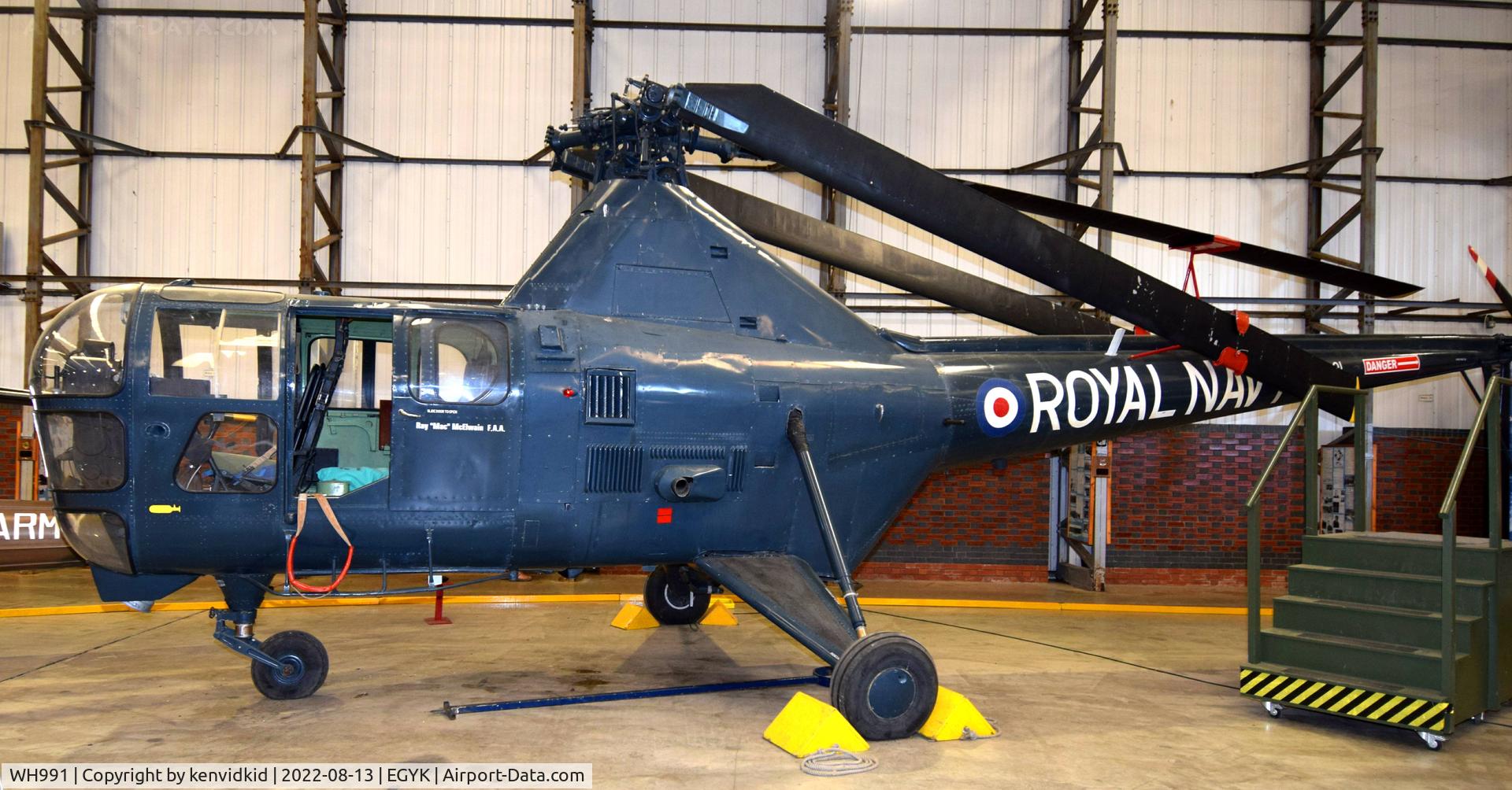 WH991, Westland Dragonfly HR.3 C/N WA/H/67, At the Yorkshire Air Museum.