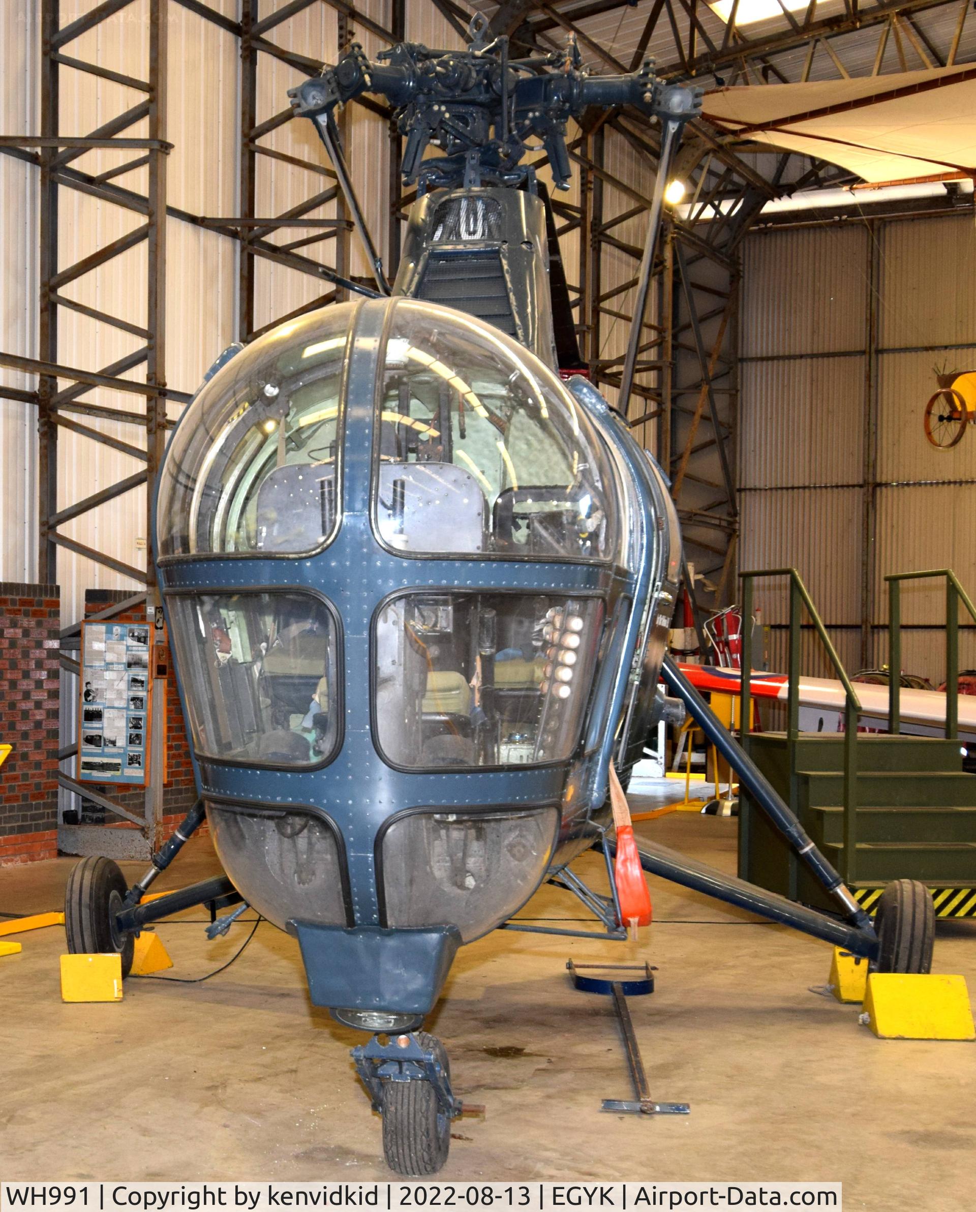 WH991, Westland Dragonfly HR.3 C/N WA/H/67, At the Yorkshire Air Museum.