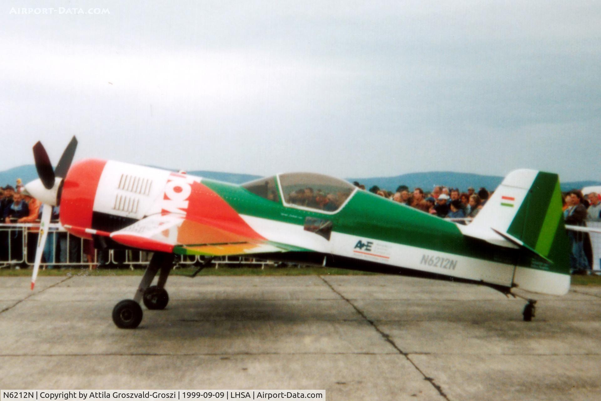 N6212N, Sukhoi Su-26 C/N 02-01, LHSA - Szentkirályszabadja Airport, Hungary - 1999 Airshow
