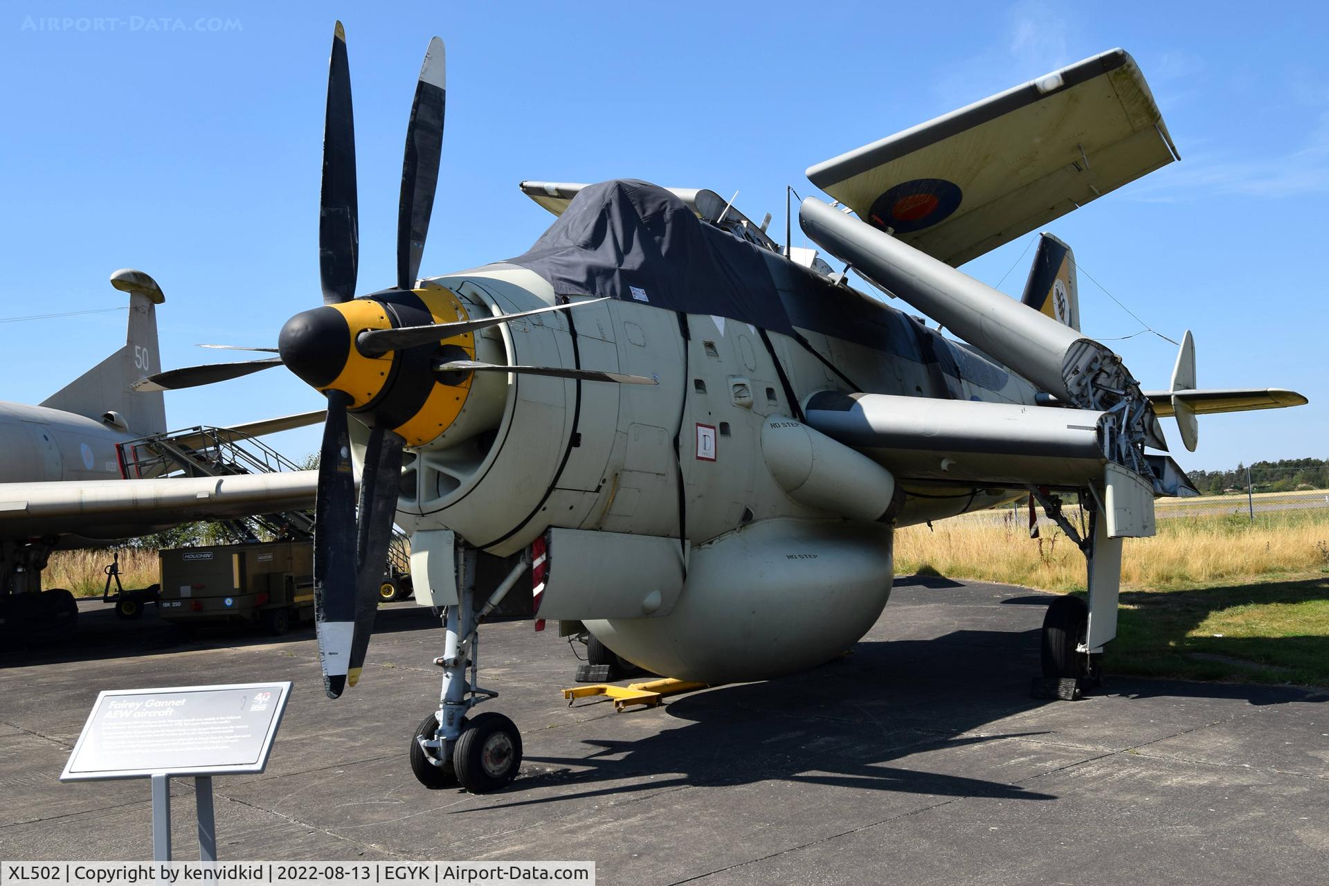 XL502, 1961 Fairey Gannet AEW.3 C/N F9461, At the Yorkshire Air Museum.