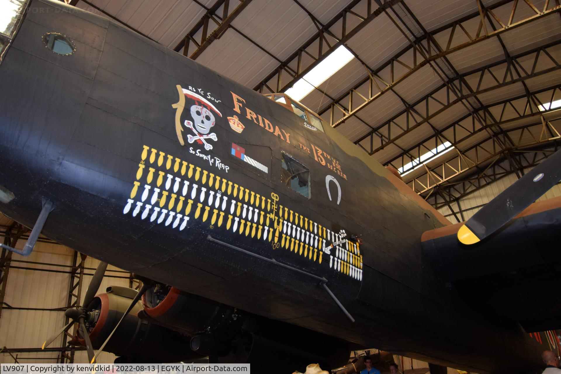 LV907, Handley Page HP-59 Halifax III C/N HR792, At the Yorkshire Air Museum.