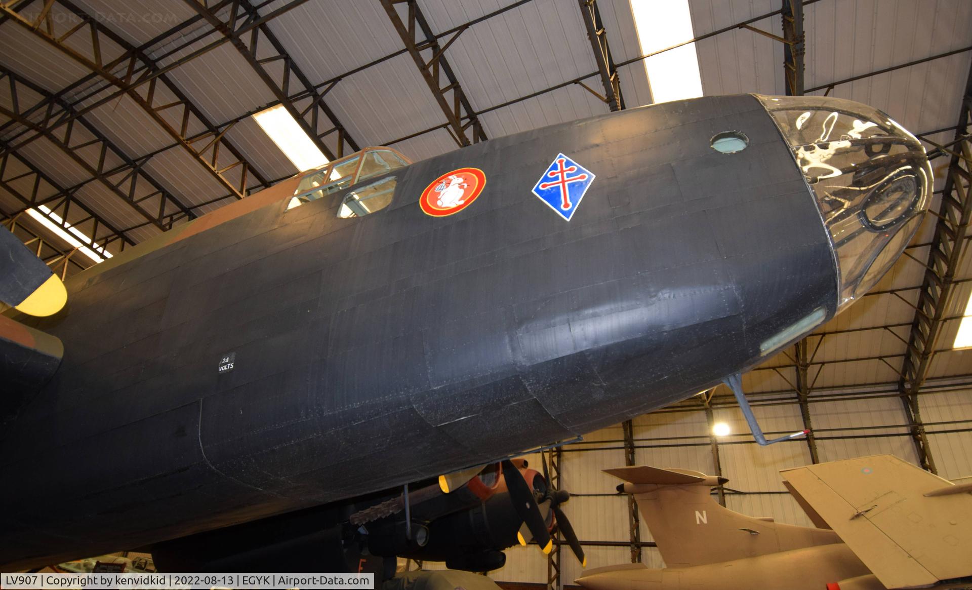 LV907, Handley Page HP-59 Halifax III C/N HR792, At the Yorkshire Air Museum.