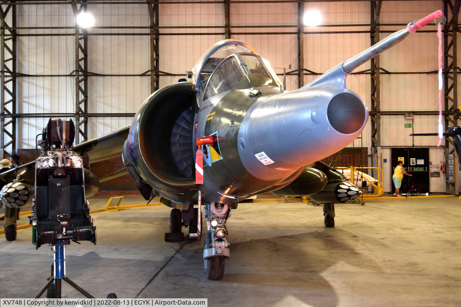 XV748, 1969 Hawker Siddeley Harrier GR.3 C/N 712011, At the Yorkshire Air Museum.