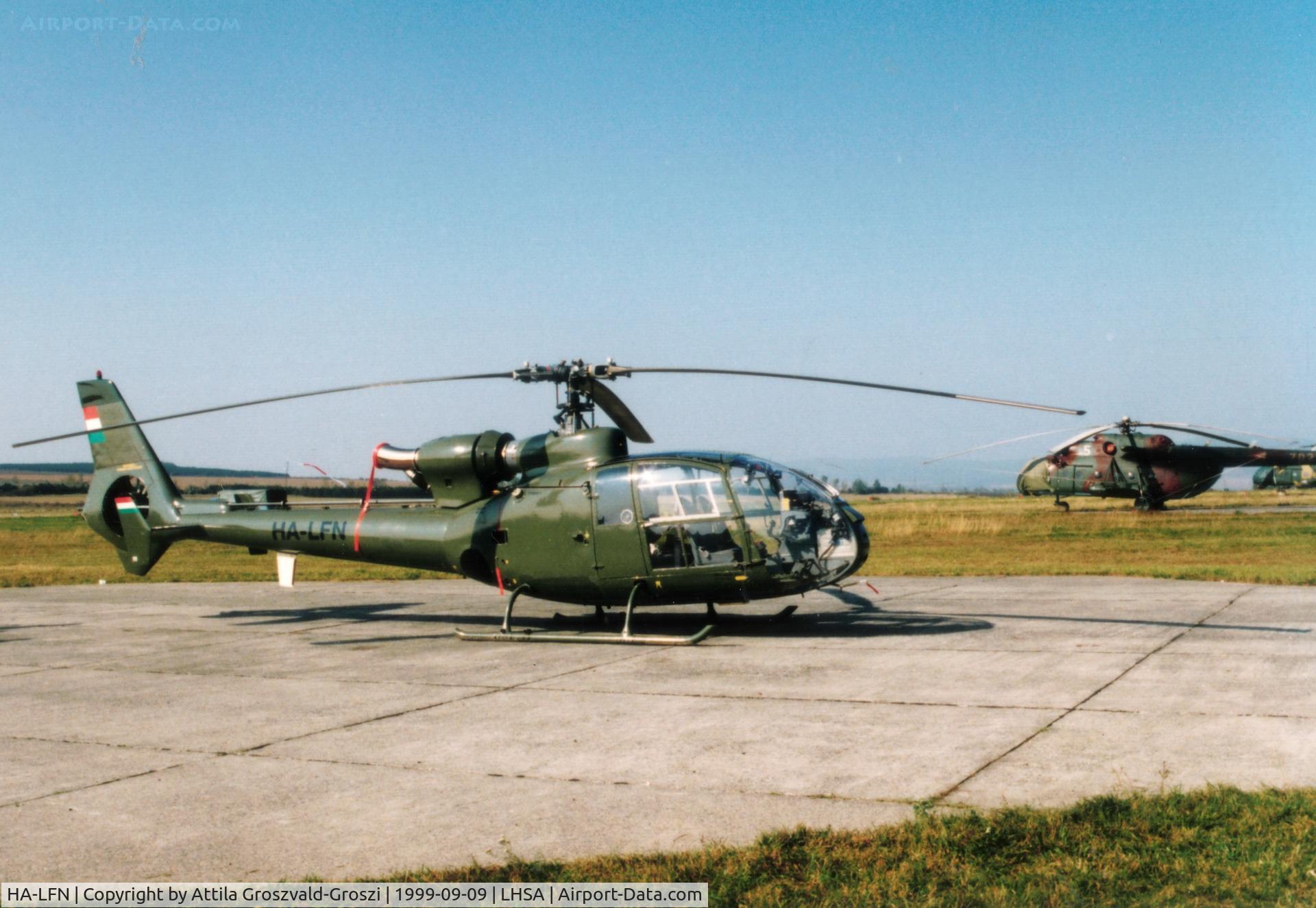 HA-LFN, 1980 Soko SA-341H Partizan C/N 045, LHSA - Szentkirályszabadja Airport, Hungary - 1999 Airshow