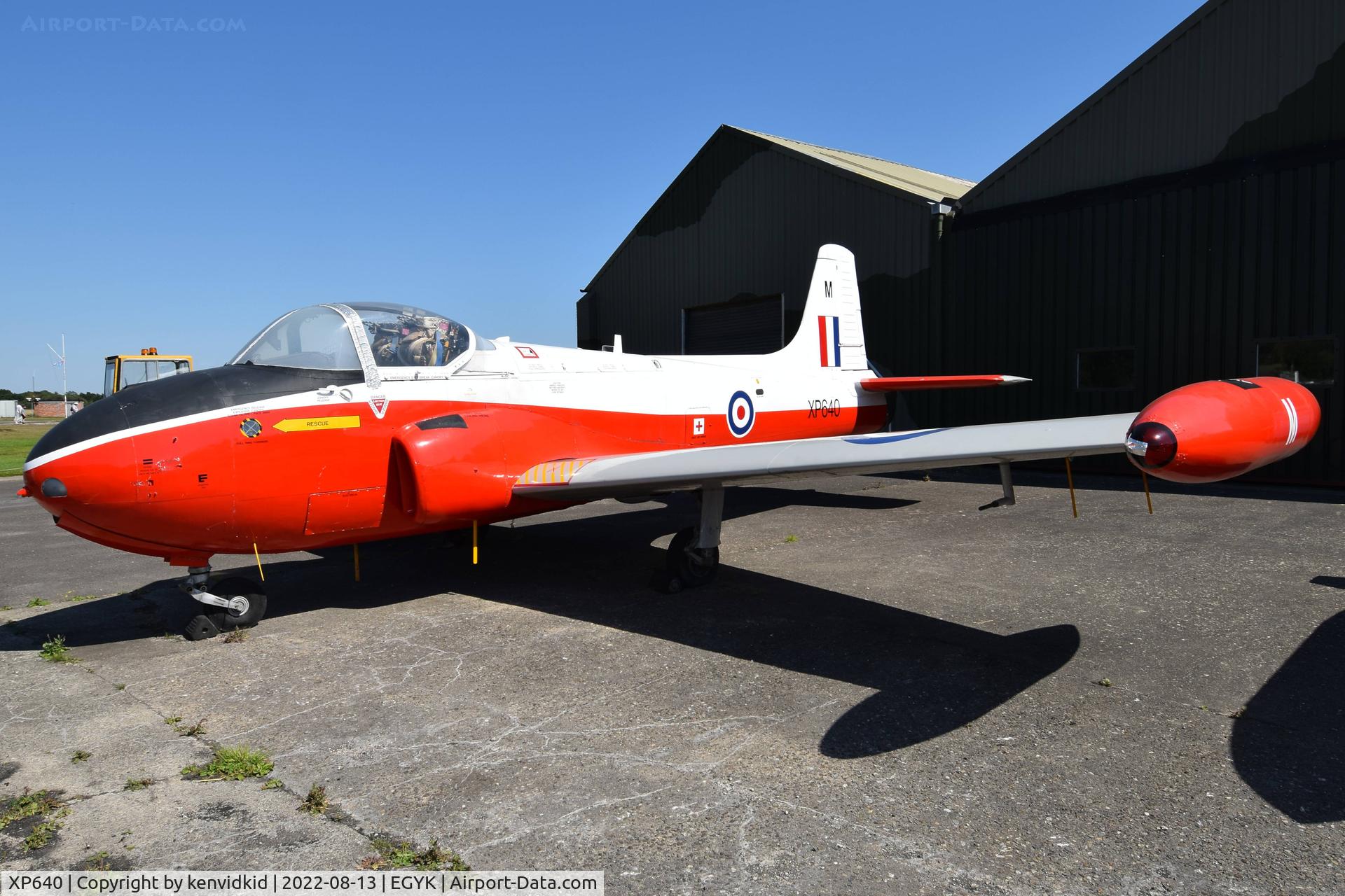 XP640, BAC 84 Jet Provost T.4 C/N PAC/W/16912, At the Yorkshire Air Museum.