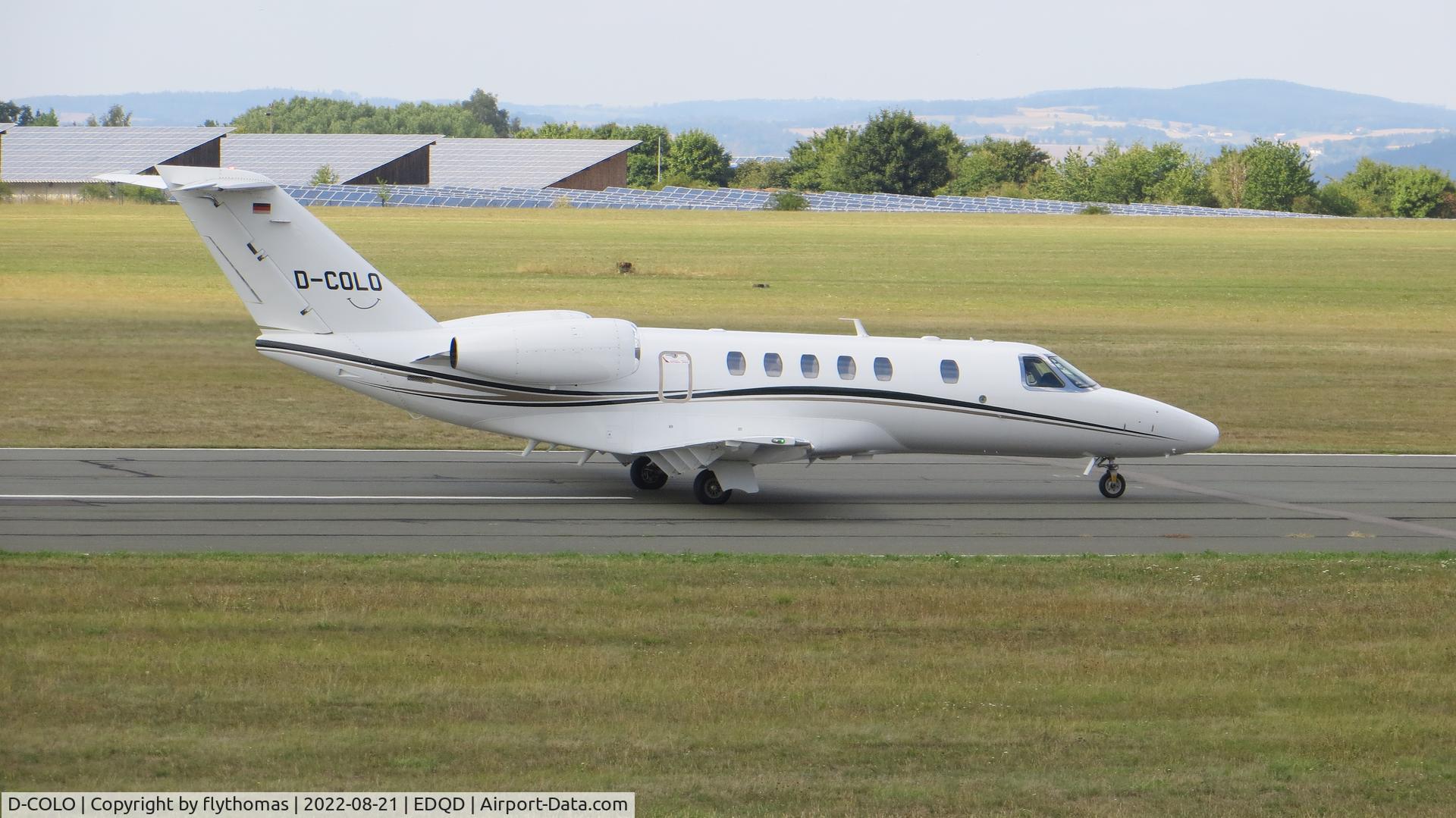 D-COLO, 2011 Cessna 525C CitationJet CJ4 C/N 525C-0044, JK JetKontor D-COLO Bayreuth Airport , Bindlacher Berg