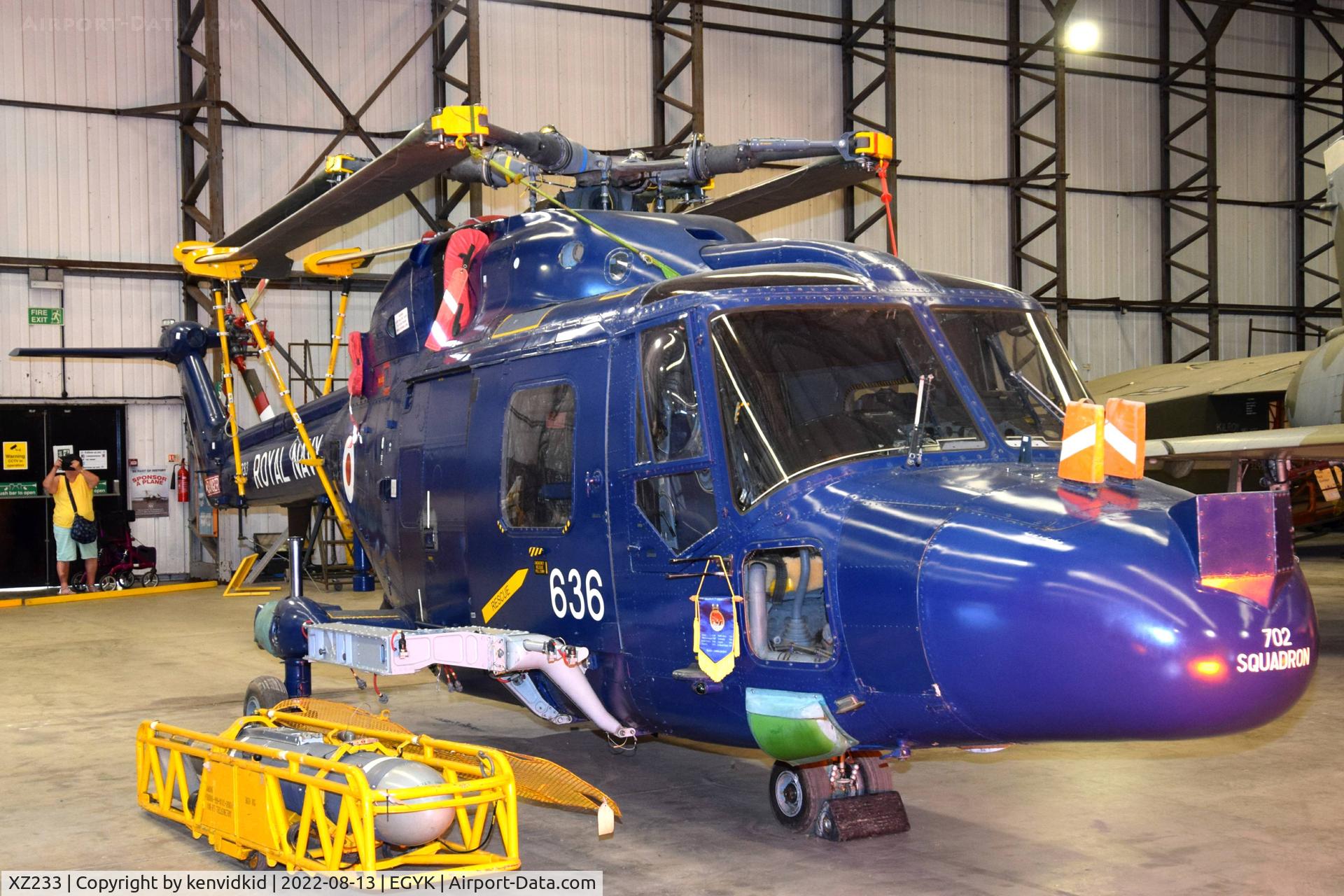 XZ233, 1977 Westland Lynx HAS.3S C/N 010, At the Yorkshire Air Museum.