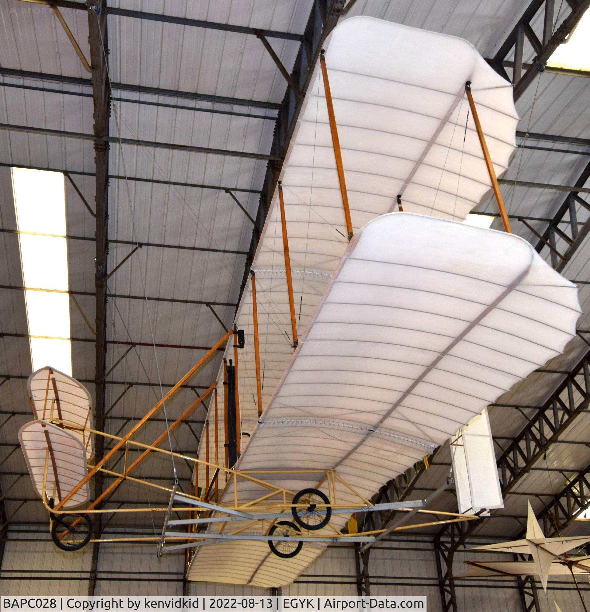 BAPC028, 1965 Wright Flyer Replica C/N BAPC.028, At the Yorkshire Air Museum.
