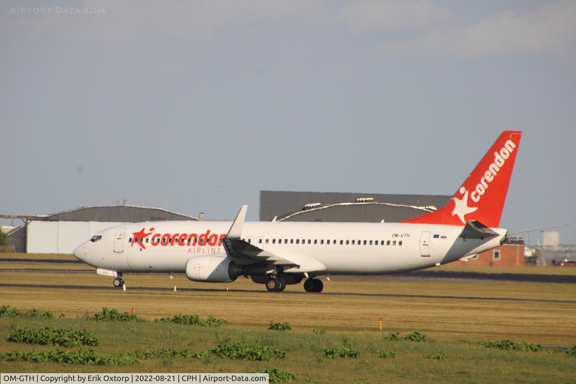 OM-GTH, 2007 Boeing 737-8BK C/N 29644, OM-GTH landed rw 22L