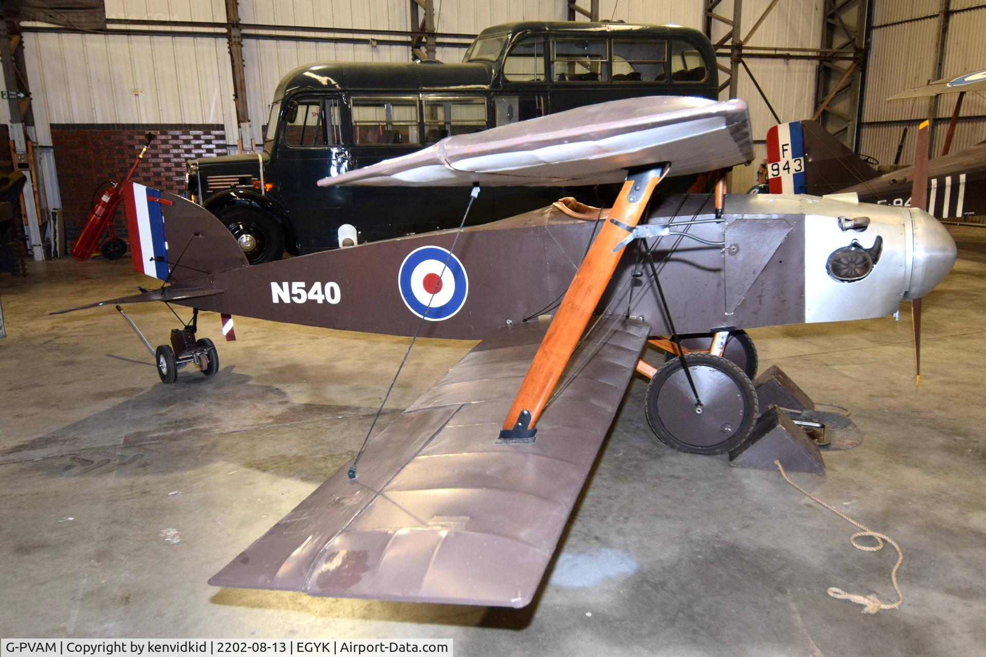 G-PVAM, Manning Aj PORT VICTORIA 7 GRAIN KITTEN C/N AJM2-N359, At The Yorkshire Air Museum.