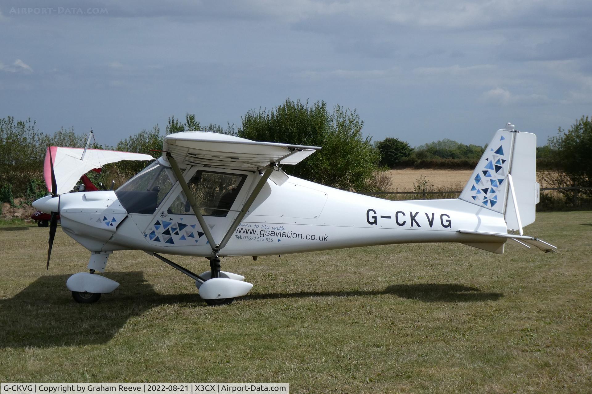 G-CKVG, 2018 Comco Ikarus C42 FB80 C/N 1803-7522, Parked at Northrepps.