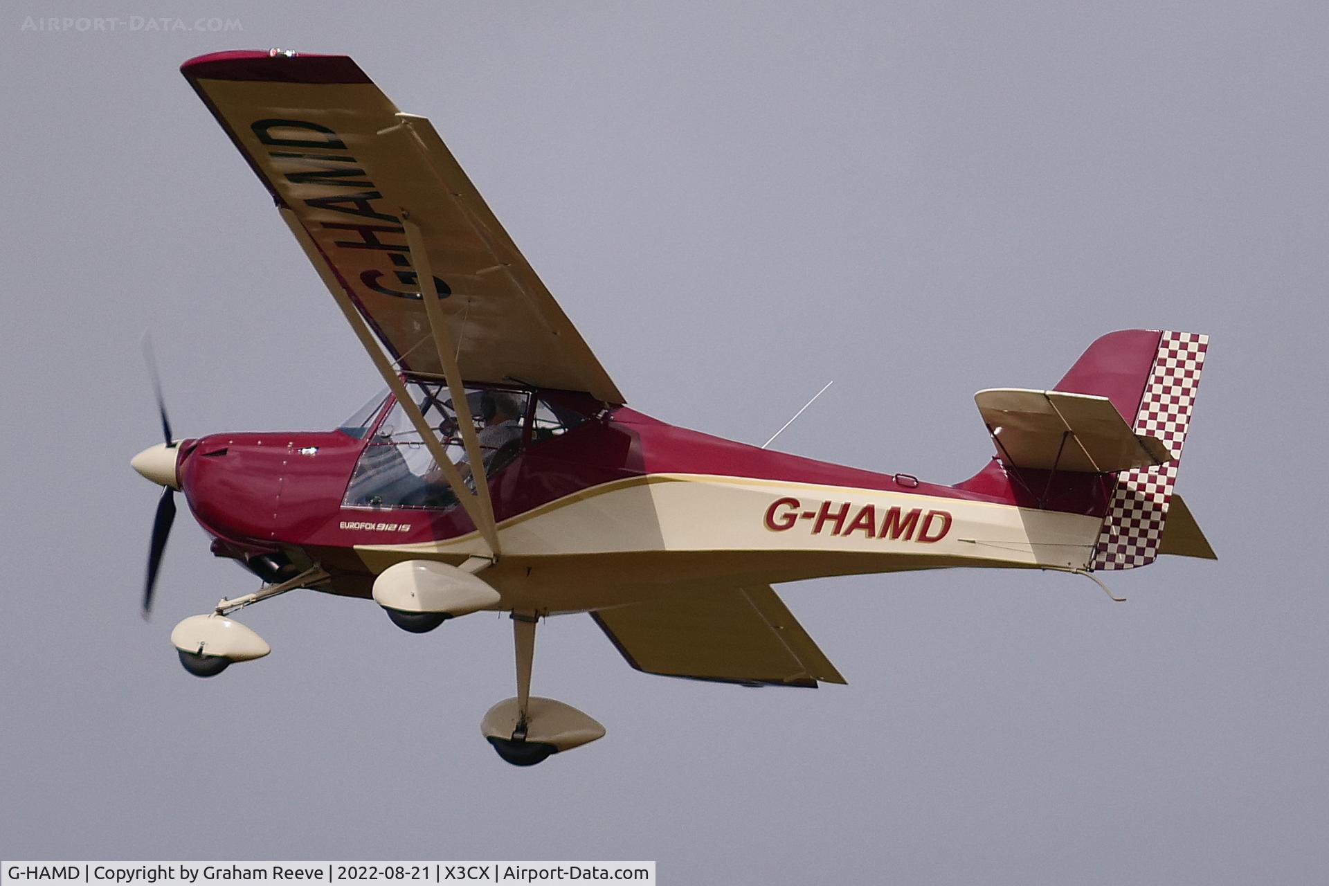 G-HAMD, 2020 Ascent Industries EuroFOX 3K C/N 58920, Departing from Northrepps.