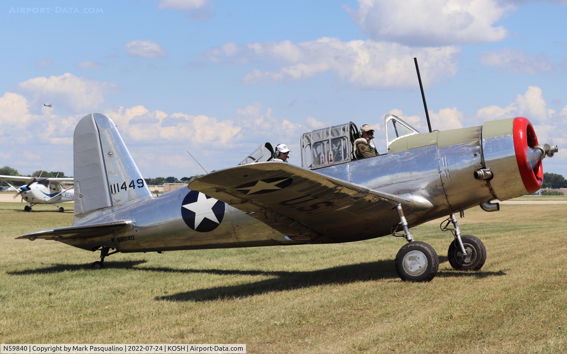 N59840, 1946 Consolidated Vultee BT-13B (SNV-2) C/N 2459, Vultee BT-13B