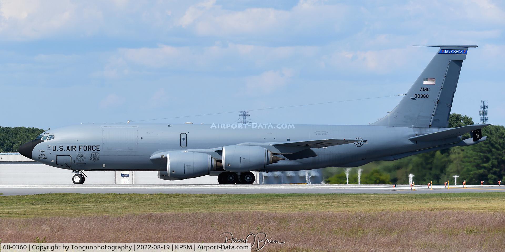 60-0360, 1960 Boeing KC-135R Stratotanker C/N 18135, NICE24 taking the runway for CAP duty.