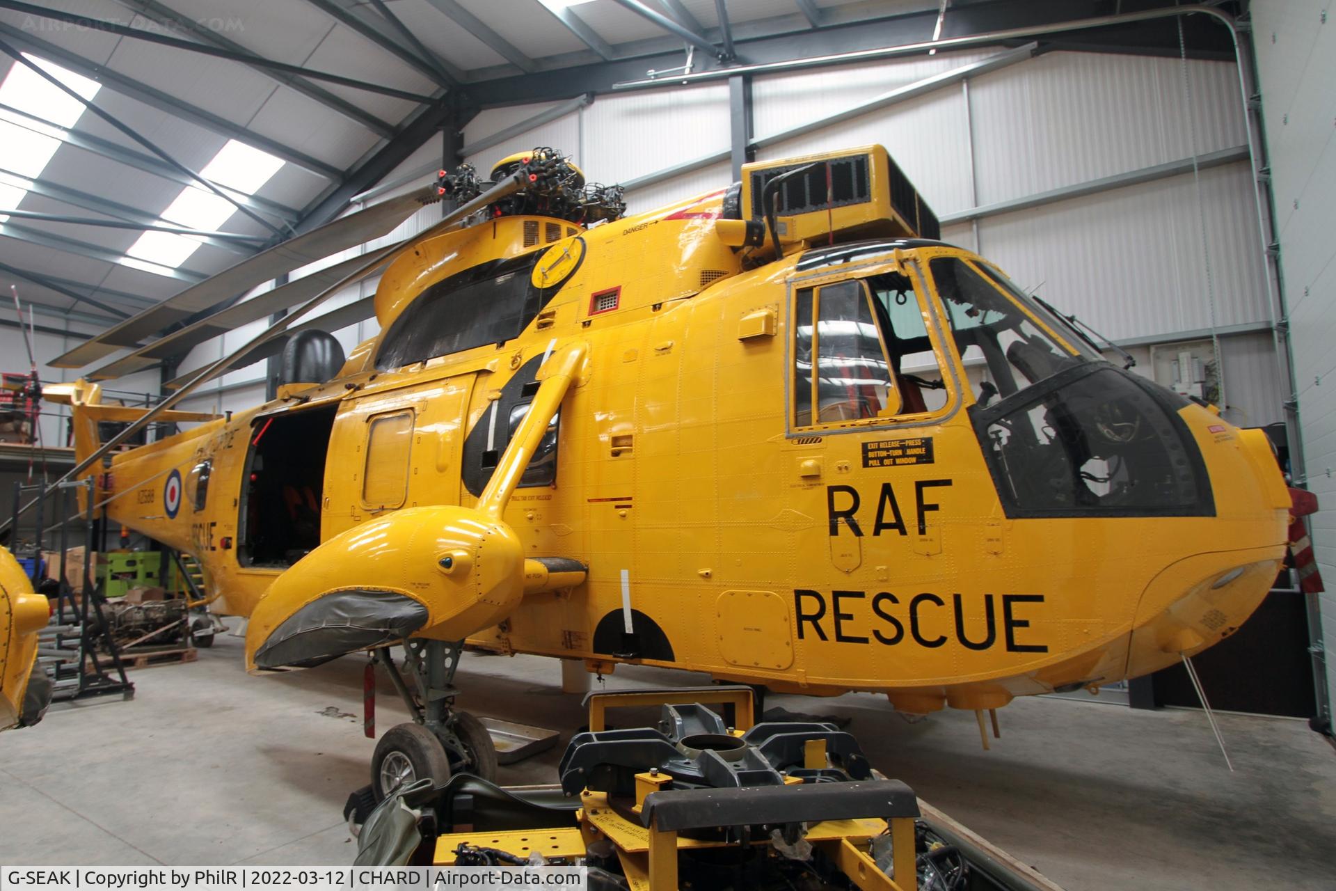 G-SEAK, 1977 Westland Sea King HAR.3 C/N WA854, XZ588 (G-SEAK) 1977 Westland WS61 Sea King HAR3 Historic Helicopters Chard