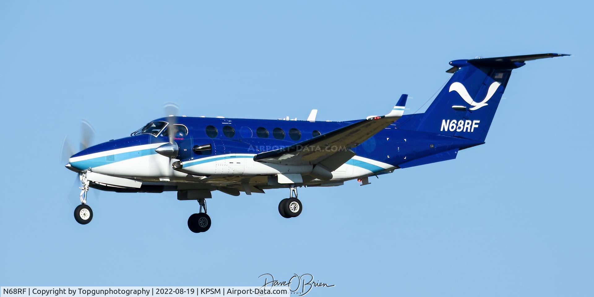 N68RF, 2008 Hawker Beechcraft Corp B300C King Air C/N FM-21, NOAA68 coming in to land