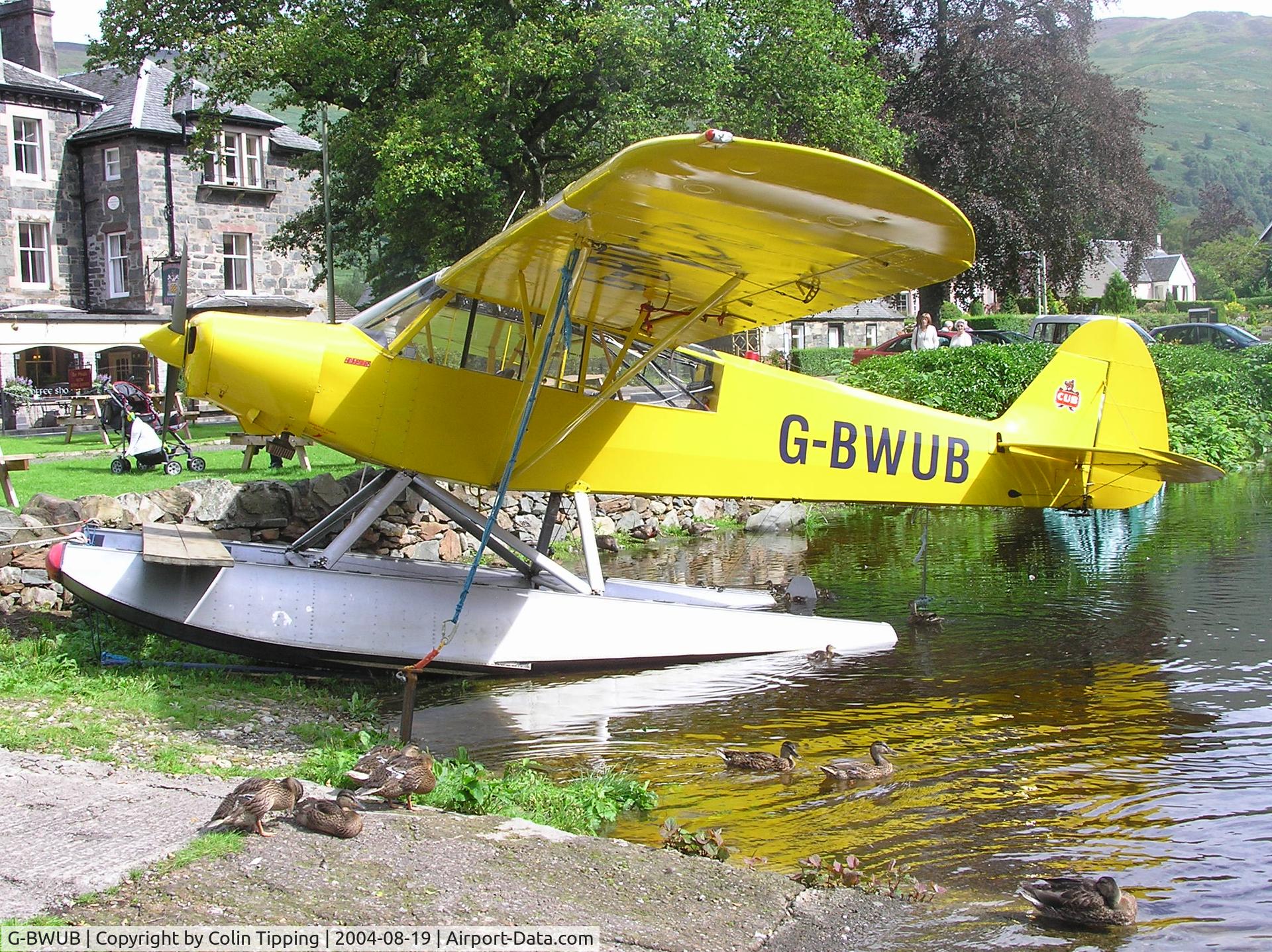 G-BWUB, 1954 Piper L-21B Super Cub C/N 18-3986, At St Fillans on Loch Earn.