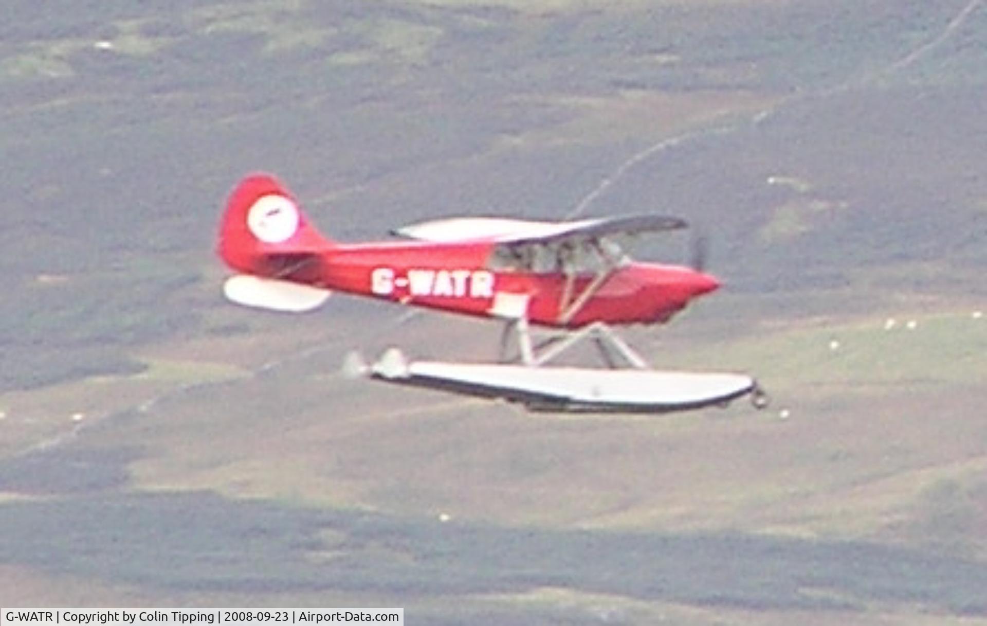 G-WATR, 1988 Christen A-1 Husky C/N 1040, Caught briefly near Glen Lednock, Perthshire.