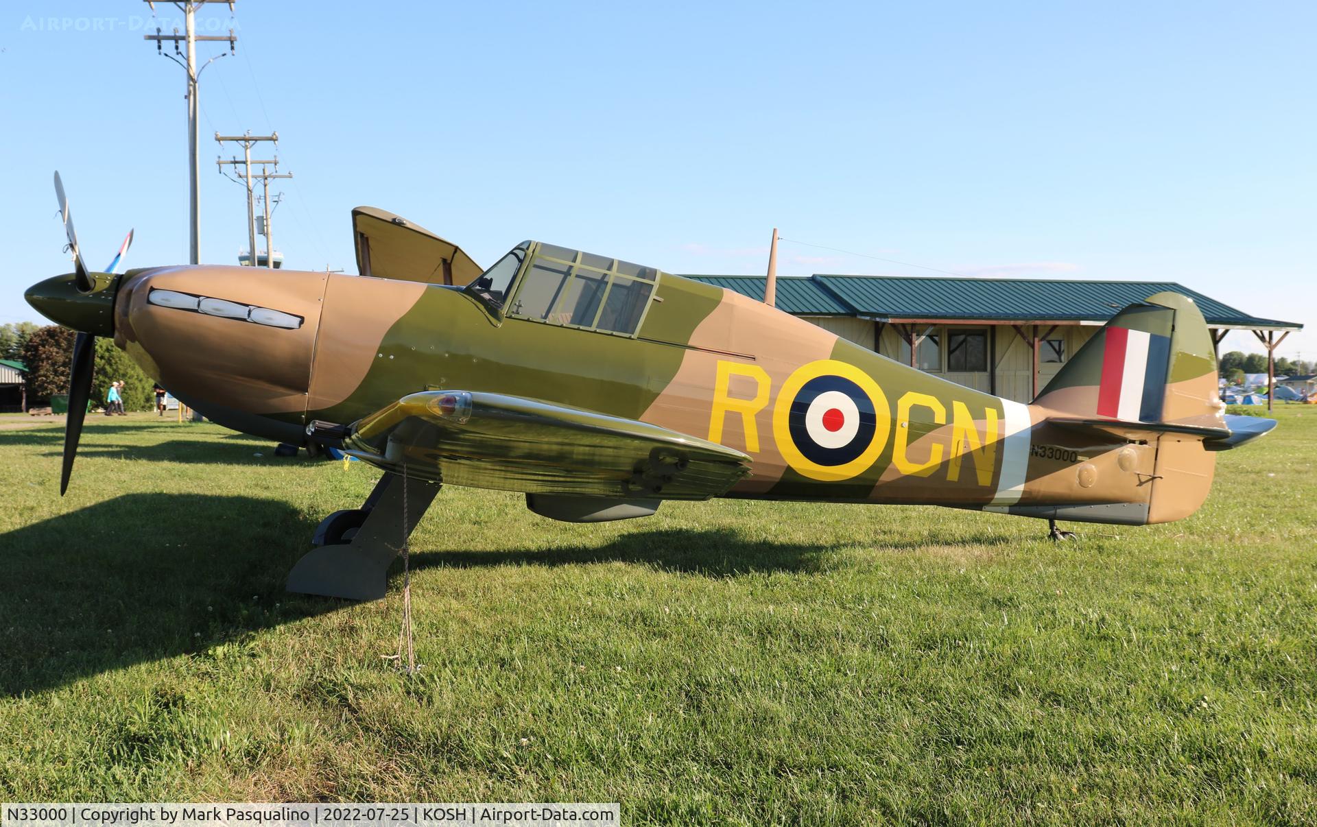 N33000, 1971 Sindlinger HH-1 Hawker Hurricane 5/8 Scale C/N HH-1, HH-1 Hawker Hurricane 5/8 Scale