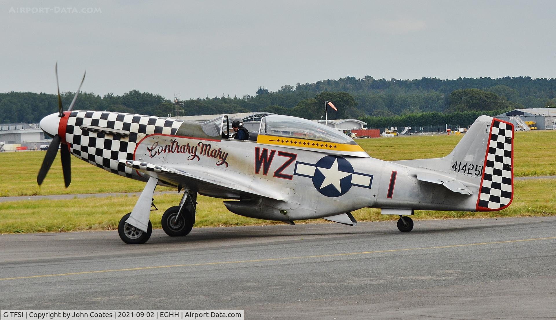 G-TFSI, 1944 North American TF-51D Mustang C/N 124-44703, At Technicair