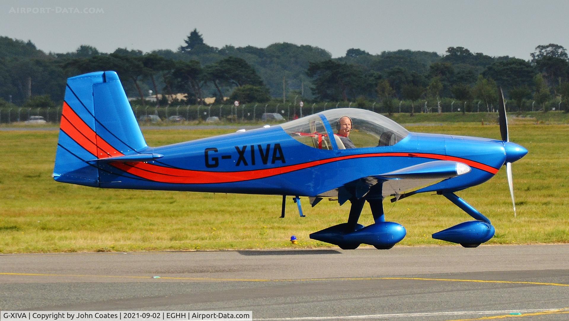 G-XIVA, 2018 Vans RV-14A C/N LAA 393-15468, Taxiing to depart