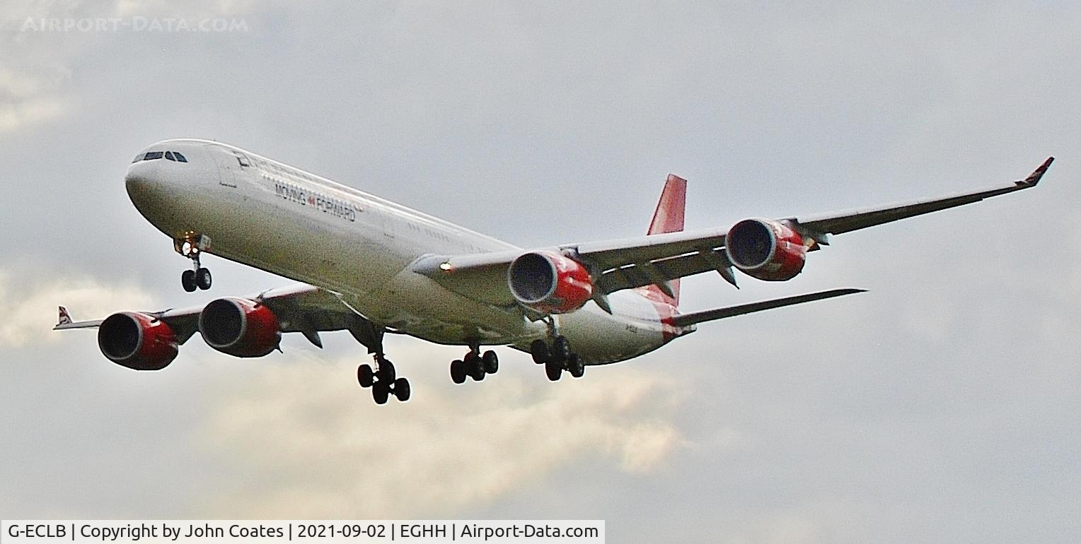 G-ECLB, 2006 Airbus A340-642 C/N 753, On approach to 08