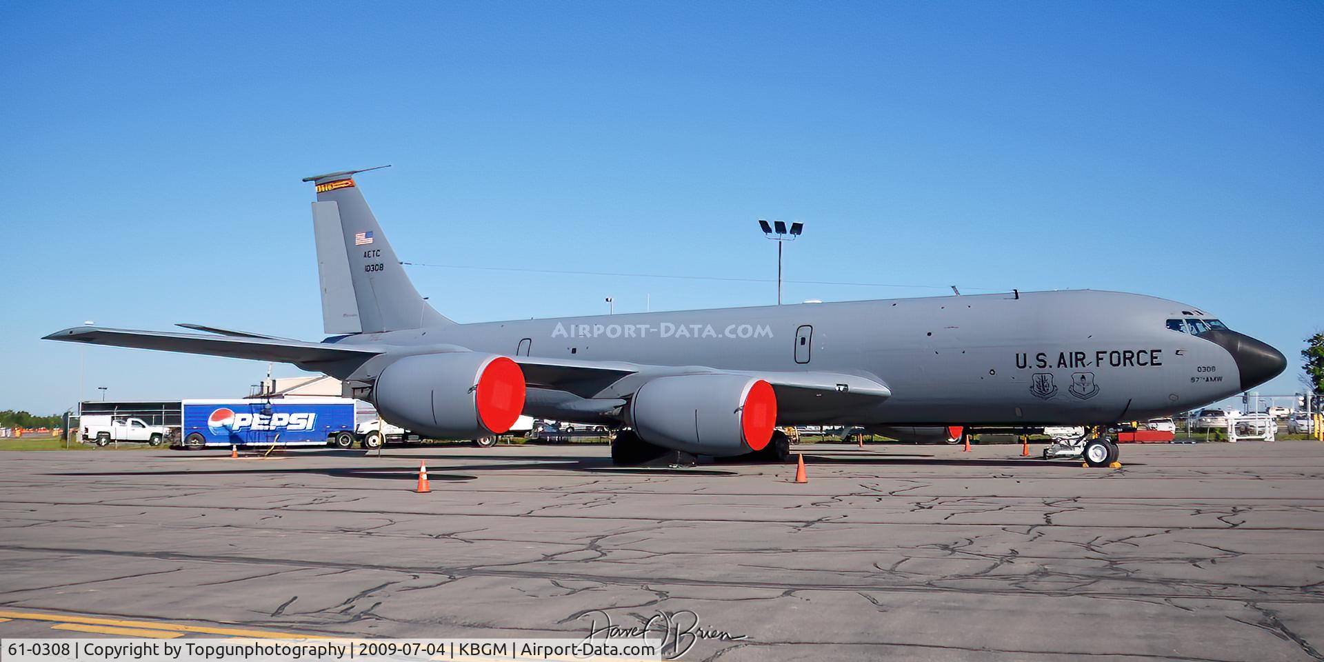 61-0308, 1961 Boeing KC-135R Stratotanker C/N 18215, Altus tanker that ferried out the Blues.