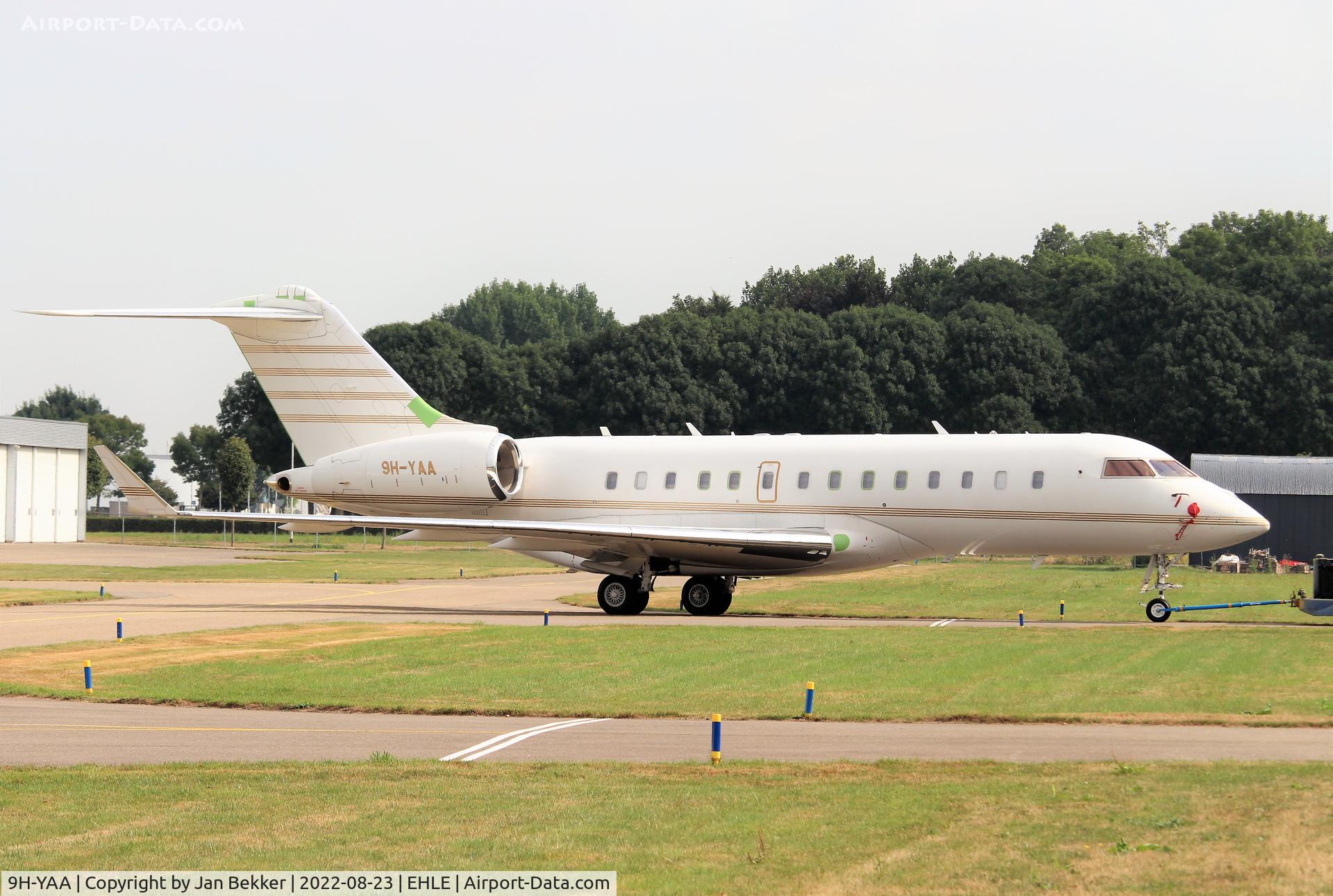 9H-YAA, 2010 Bombardier BD-700-1A11 Global 5000 C/N 9430, Lelystad Airport