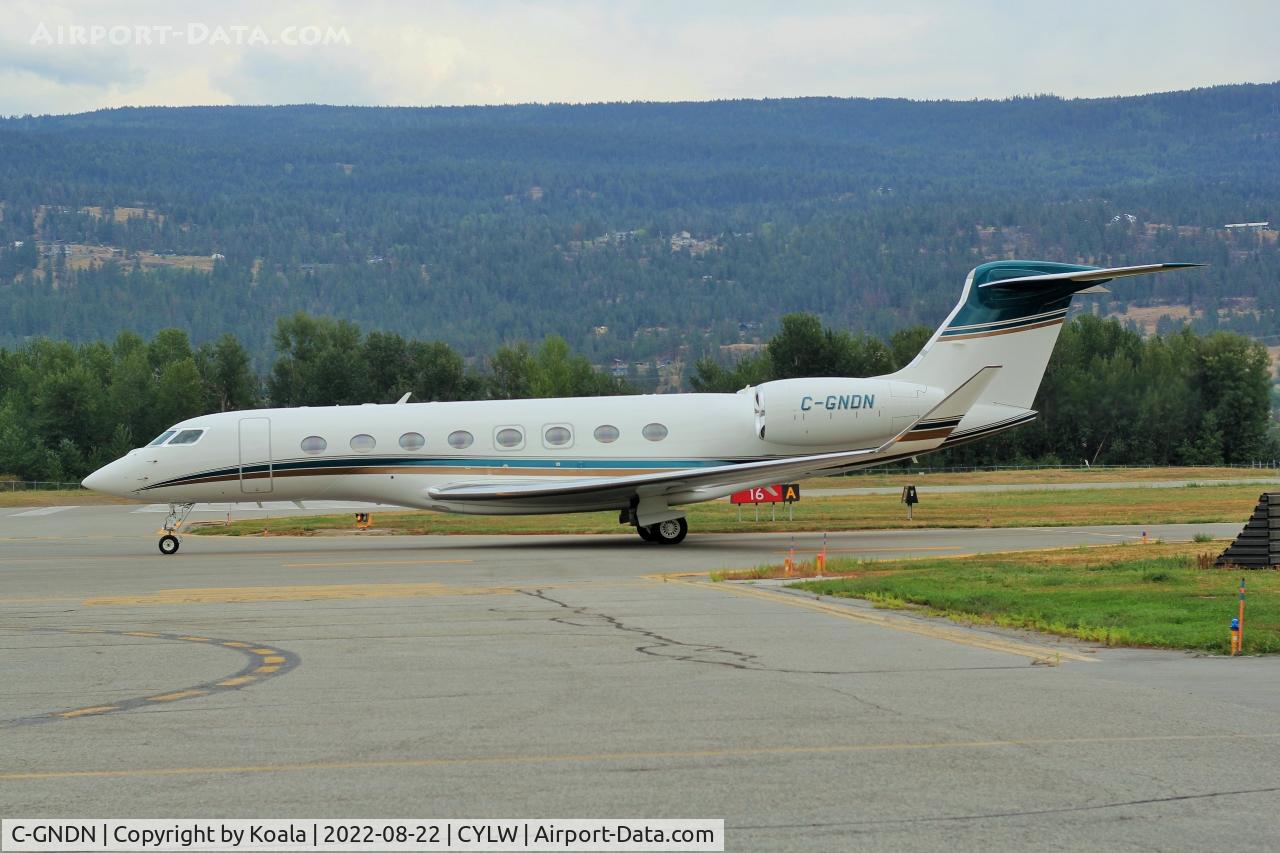 C-GNDN, 2015 Gulfstream Aerospace G650 (G-VI) C/N 6162, Arrival from Calgary.