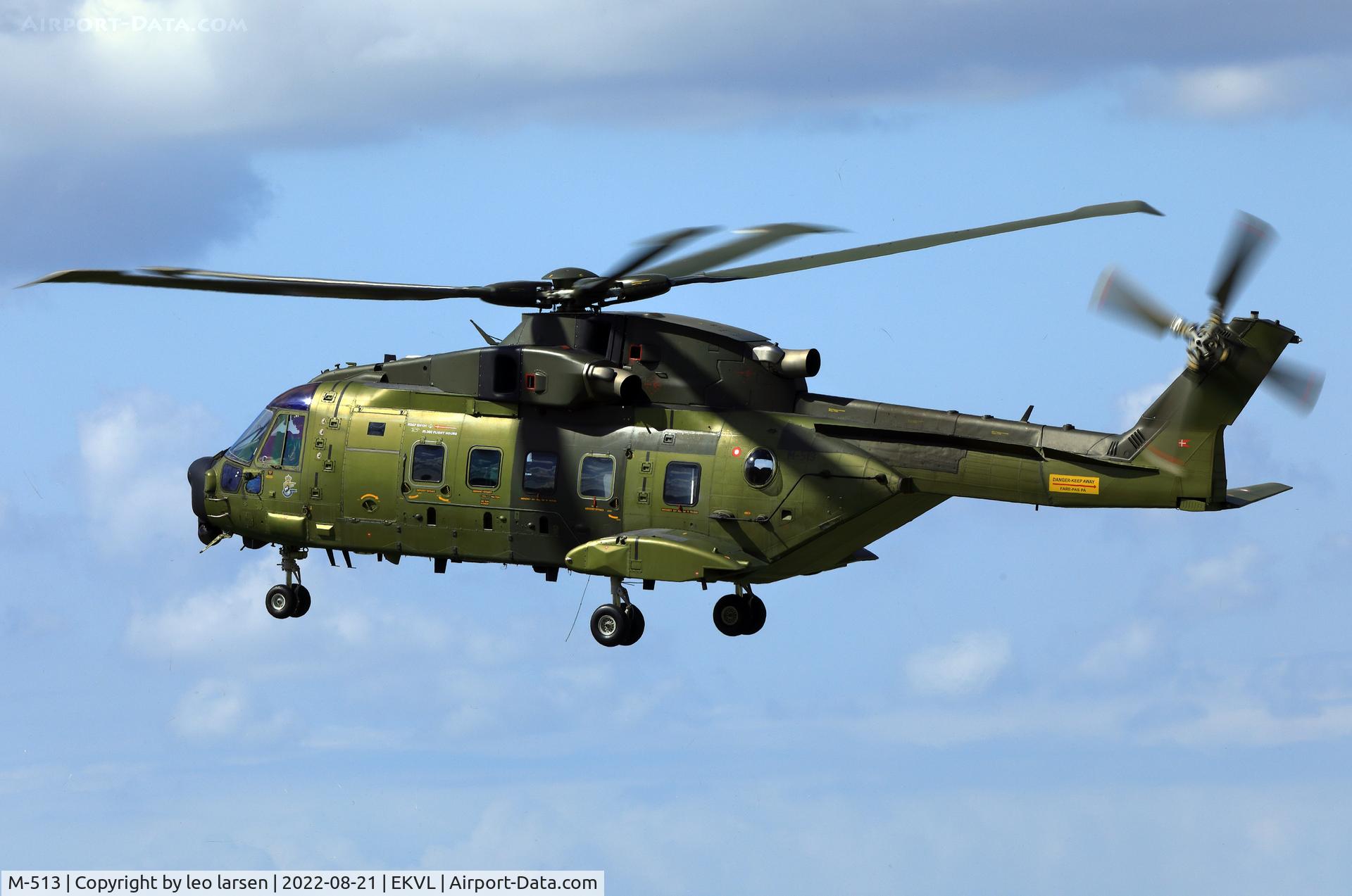 M-513, 2006 AgustaWestland EH-101 Mk.512 Merlin Joint Supporter C/N 50162/512013/DEN13, Værløse 21.8.2022
