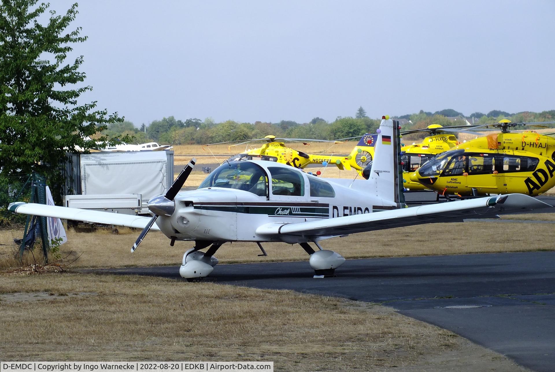 D-EMDC, Grumman American AA-5A Cheetah C/N AA05-0045, Grumman American AA-5A Cheetah at the 2022 Grumman Fly-in at Bonn-Hangelar airfield