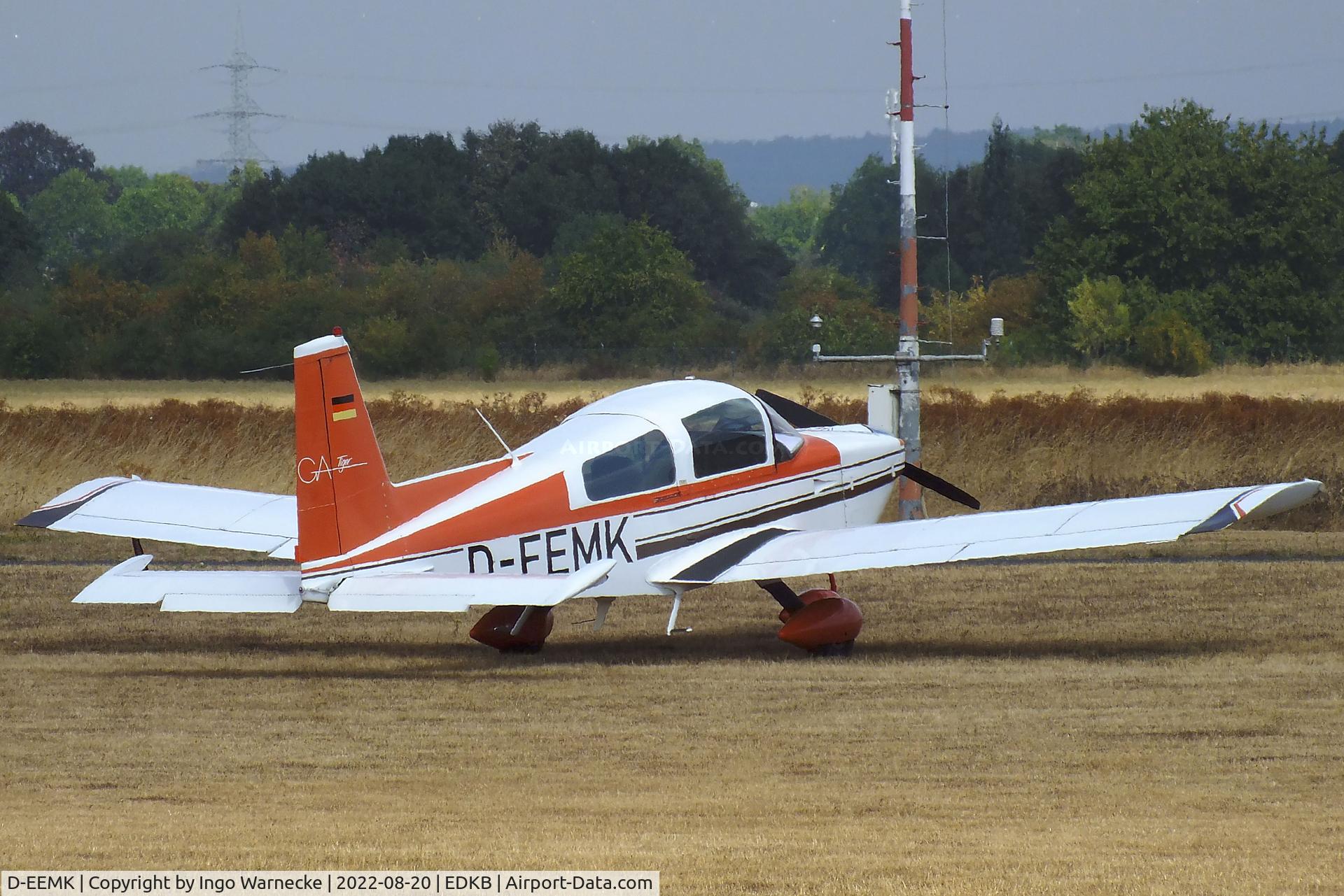 D-EEMK, 1978 Grumman American AA-5B Tiger Tiger C/N AA5B1014, Grumman American AA-5B Tiger at the 2022 Grumman Fly-in at Bonn-Hangelar airfield