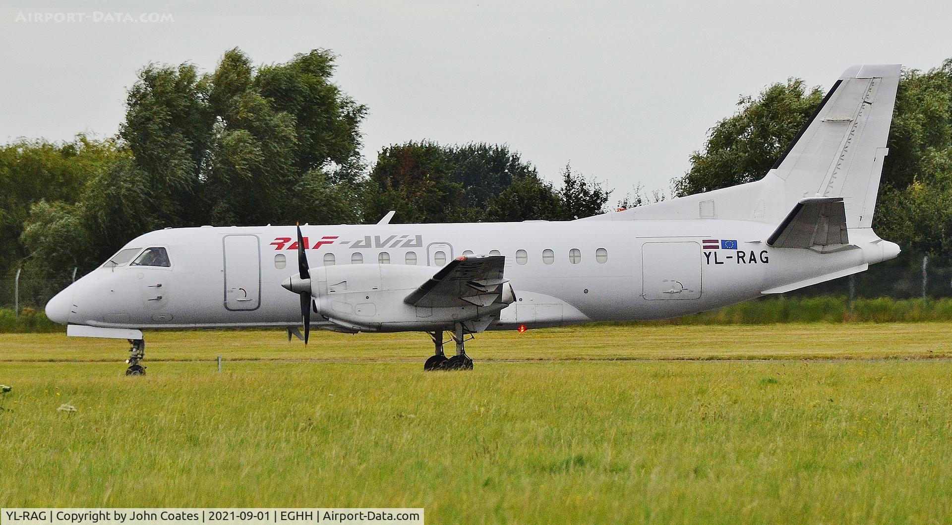 YL-RAG, 1986 Saab SF340A(F) C/N 340A-052, Departing off 08