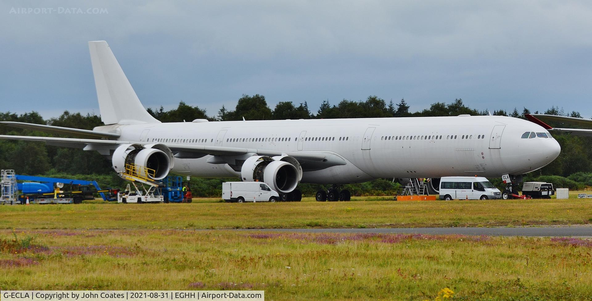 G-ECLA, 2008 Airbus A340-642X C/N 933, Receiving attention