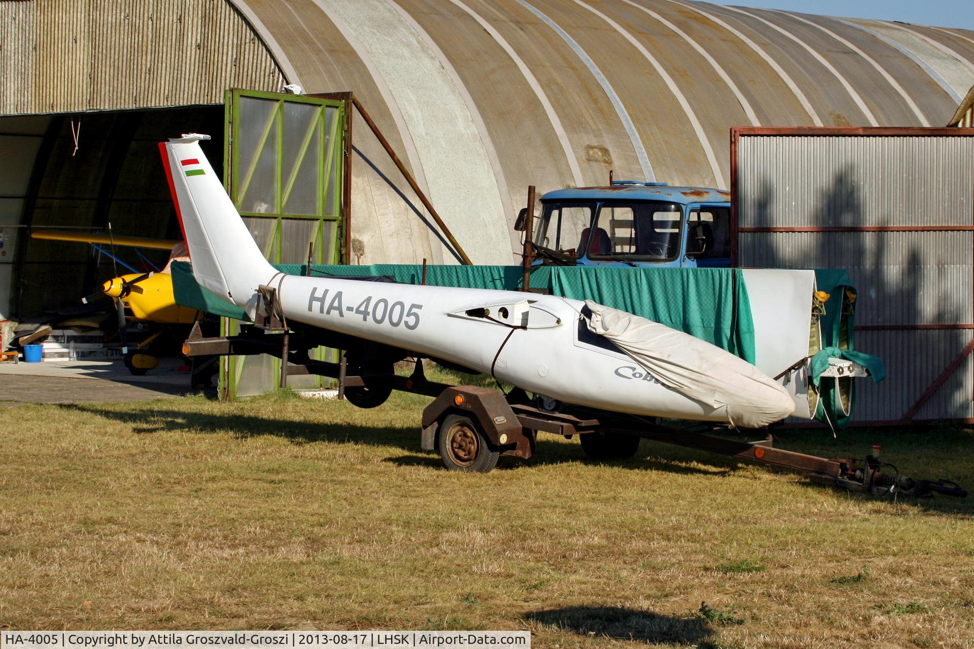 HA-4005, 1975 PZL-Bielsko SZD-36A Cobra 15 C/N W-759, LHSK - Siófok-Kiliti Airport, Hungary