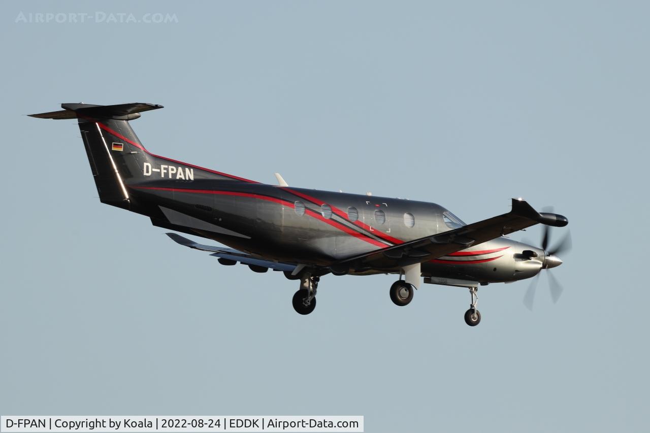 D-FPAN, 2019 Pilatus PC-12/47E C/N 1858, First pic in the database. Arrival runway 24 from Berlin.