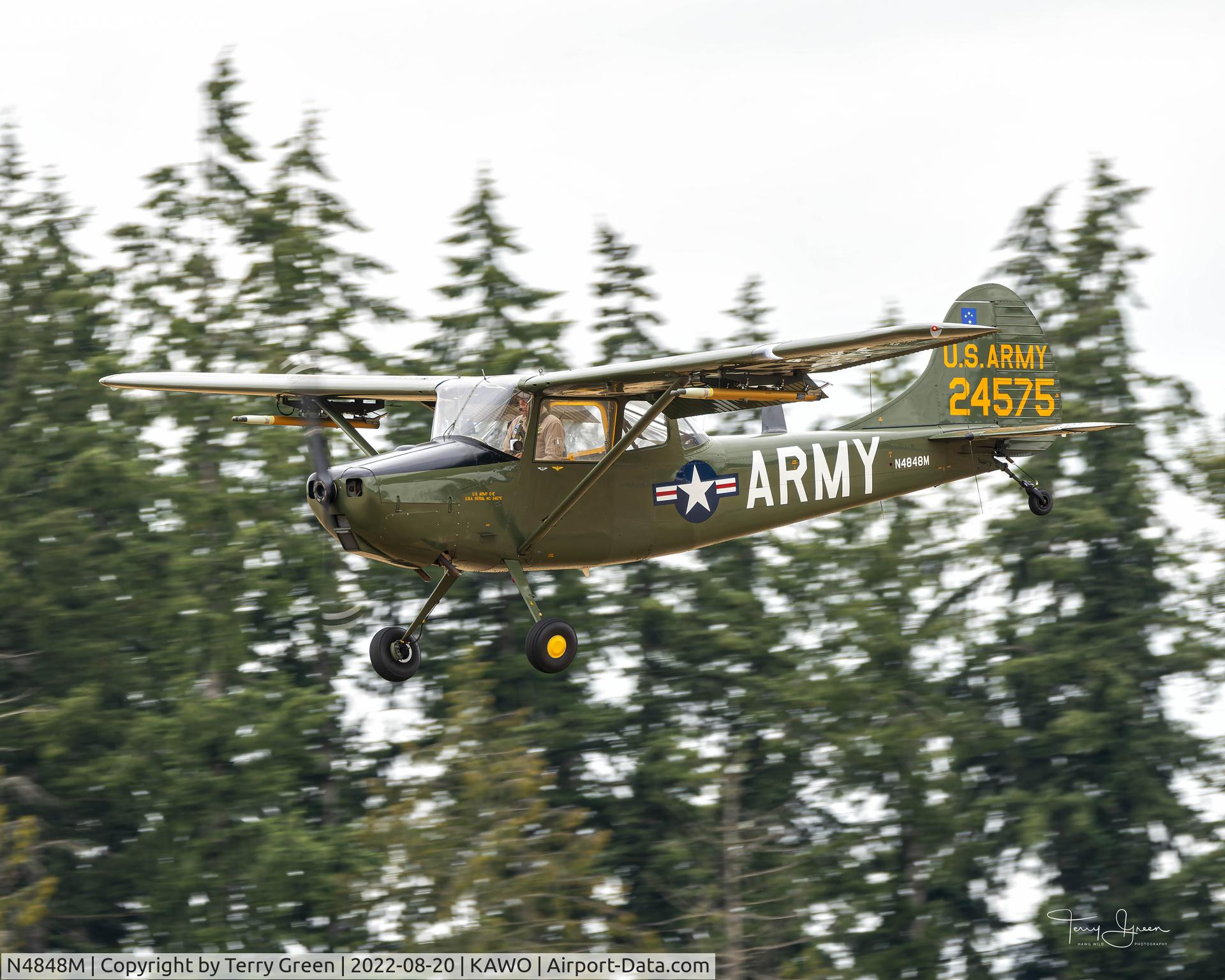 N4848M, Cessna L-19 C/N 24575, 2022 Arlington SkyFest