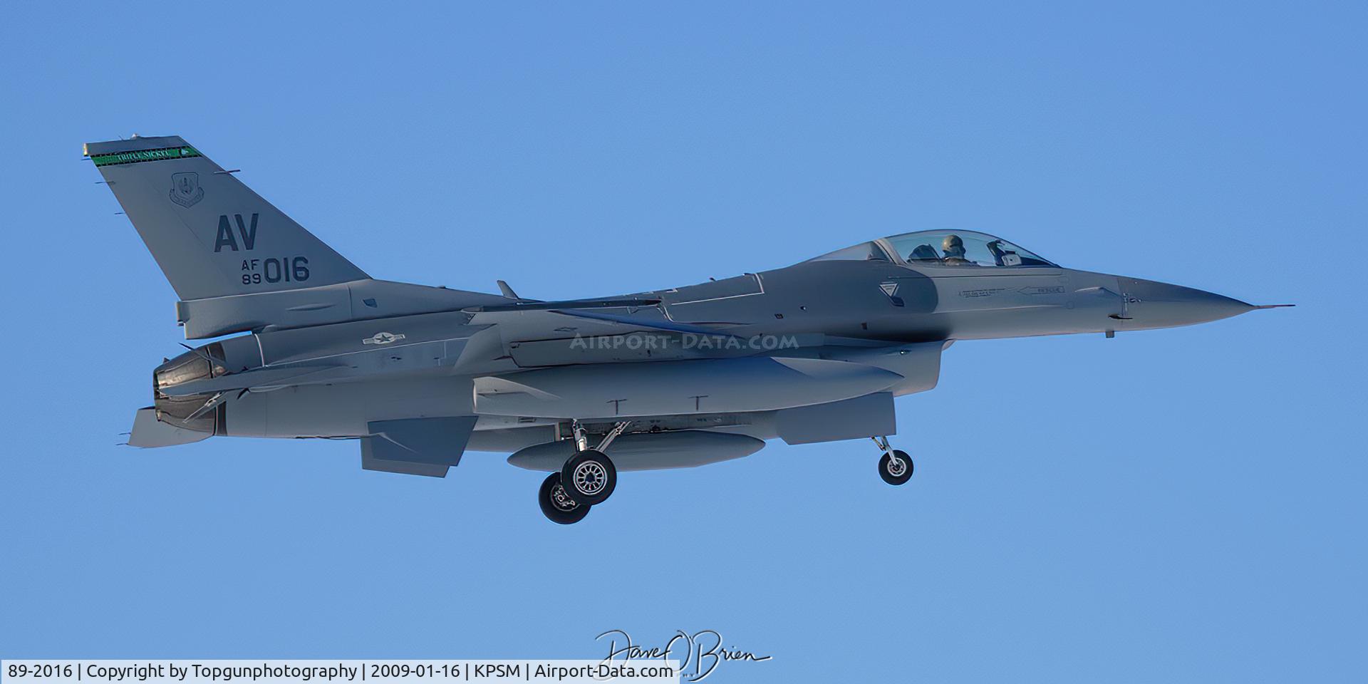89-2016, 1990 General Dynamics F-16C Fighting Falcon C/N 1C-169, Red Flag Stopover