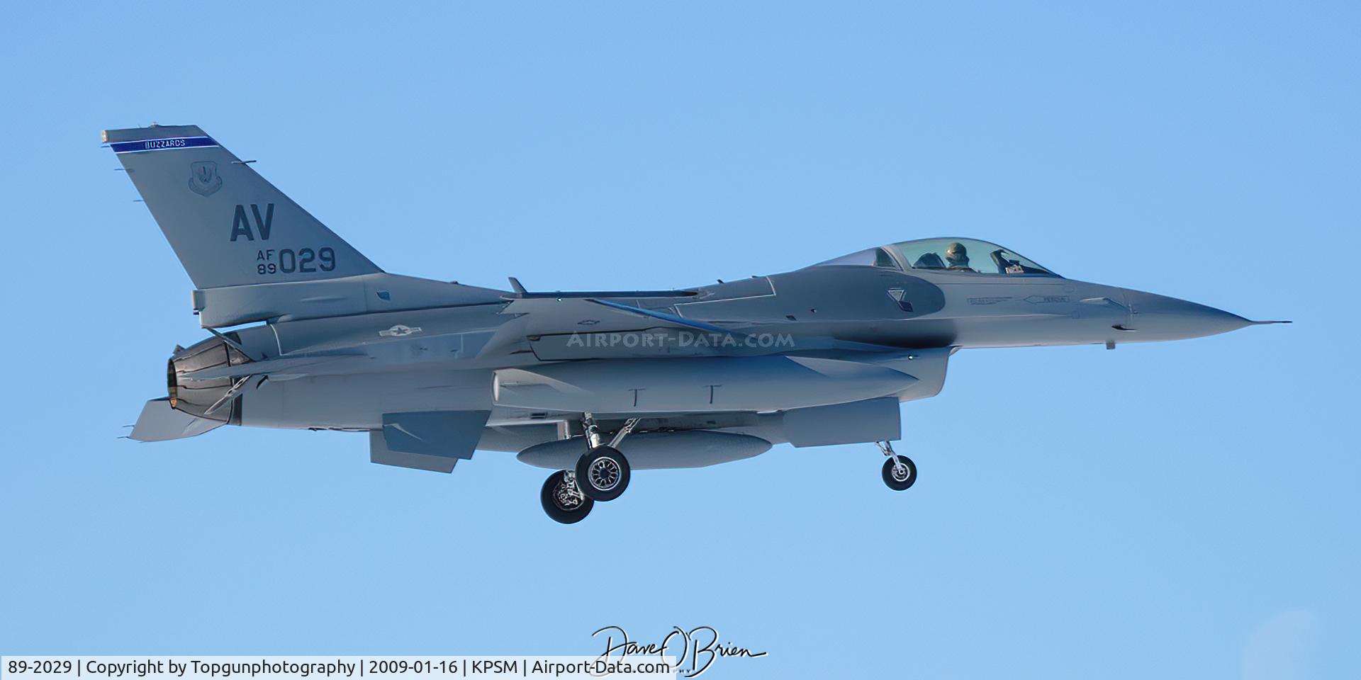 89-2029, 1990 General Dynamics F-16C Fighting Falcon C/N 1C-182, 510th FS Buzzards