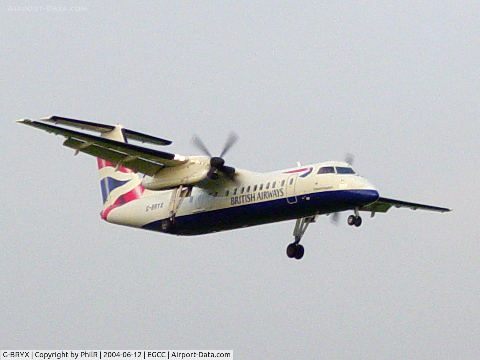 G-BRYX, 1997 De Havilland Canada DHC-8-311 Dash 8 C/N 508, British Airways 1997 DHC Dash 8-300 G-BRYX MAN