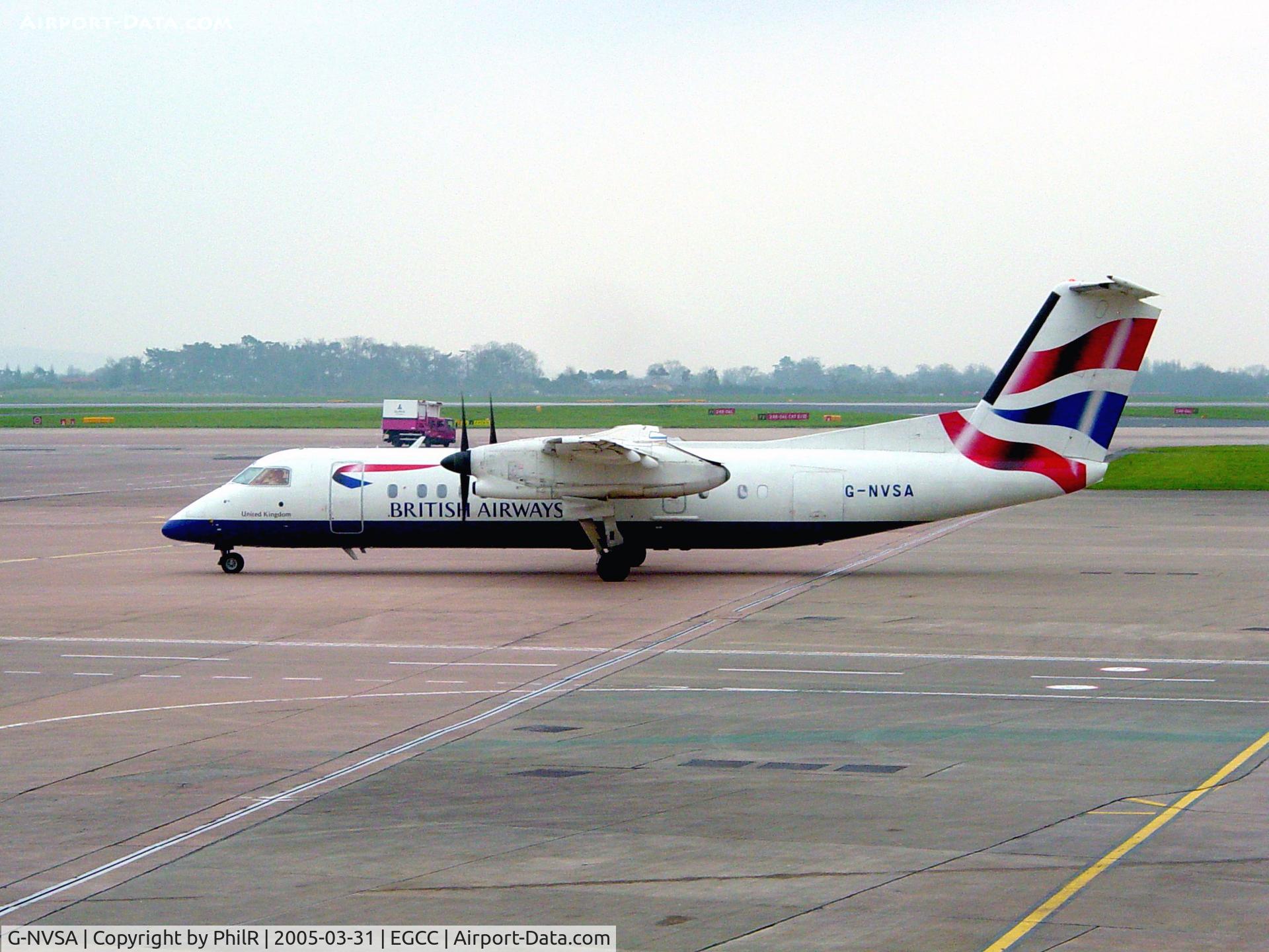 G-NVSA, 1997 De Havilland Canada DHC-8-311 Dash 8 C/N 451, BA 1997 Bombardier Dash 8-300 G-NVSA MAN
