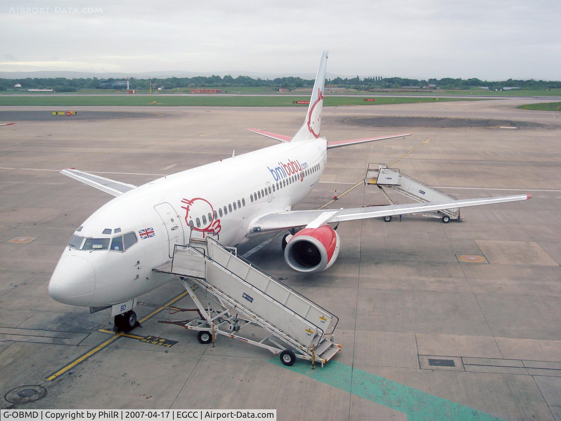 G-OBMD, 1989 Boeing 737-33A C/N 24092, bmi baby 1989 Boeing 737-300 G-OBMD MAN