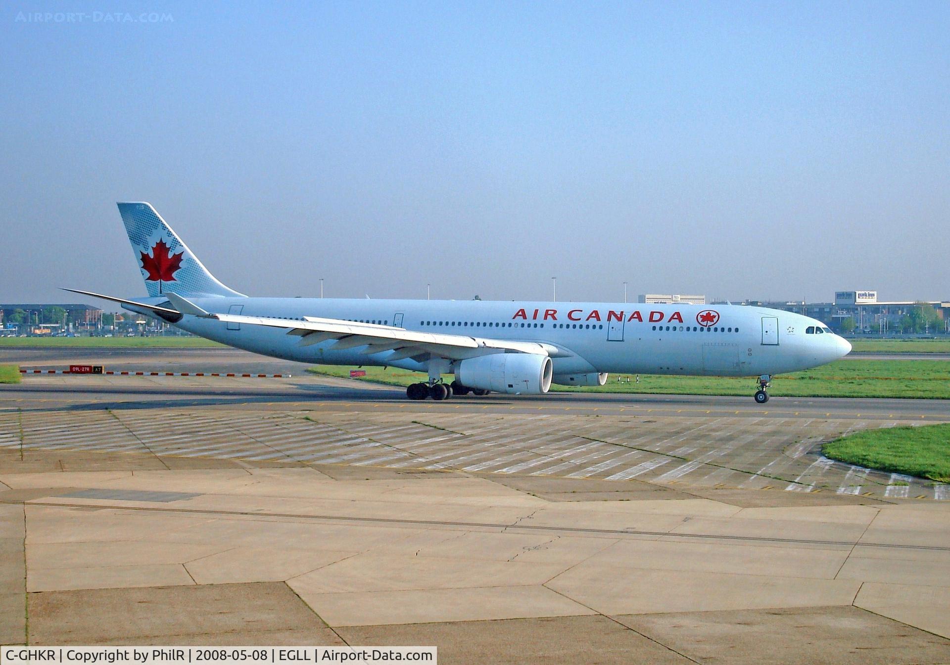 C-GHKR, 2001 Airbus A330-343 C/N 0400, C-GHKR 2001 Airbus A330-300 Air Canada at LHR