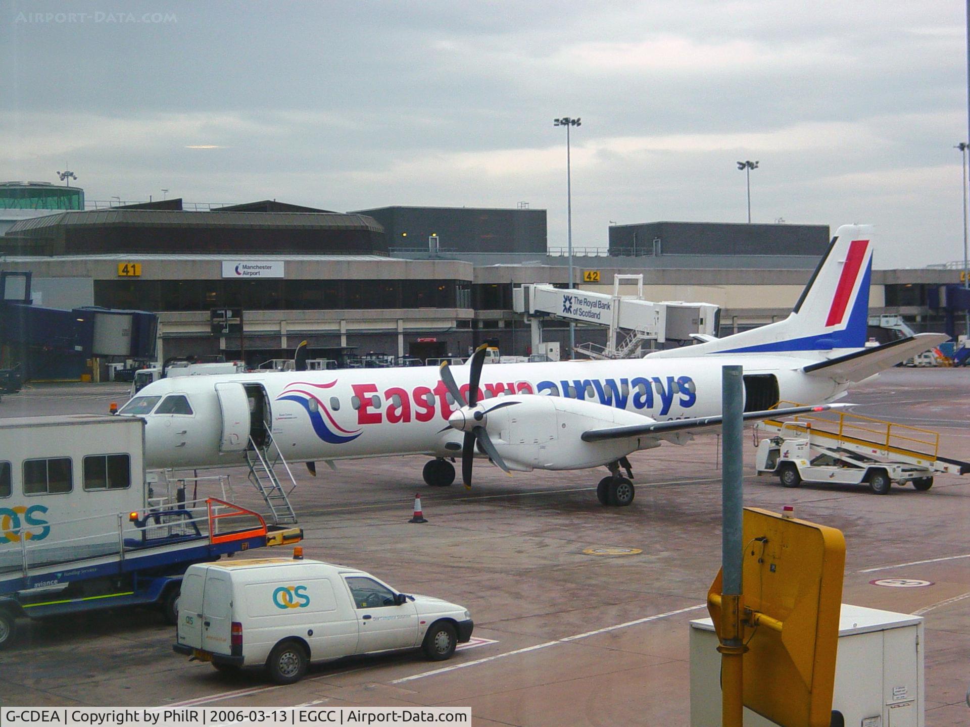 G-CDEA, 1994 Saab 2000 C/N 2000-009, Eastern Airlines 1994 Saab 2000 G-CDEA MAN
