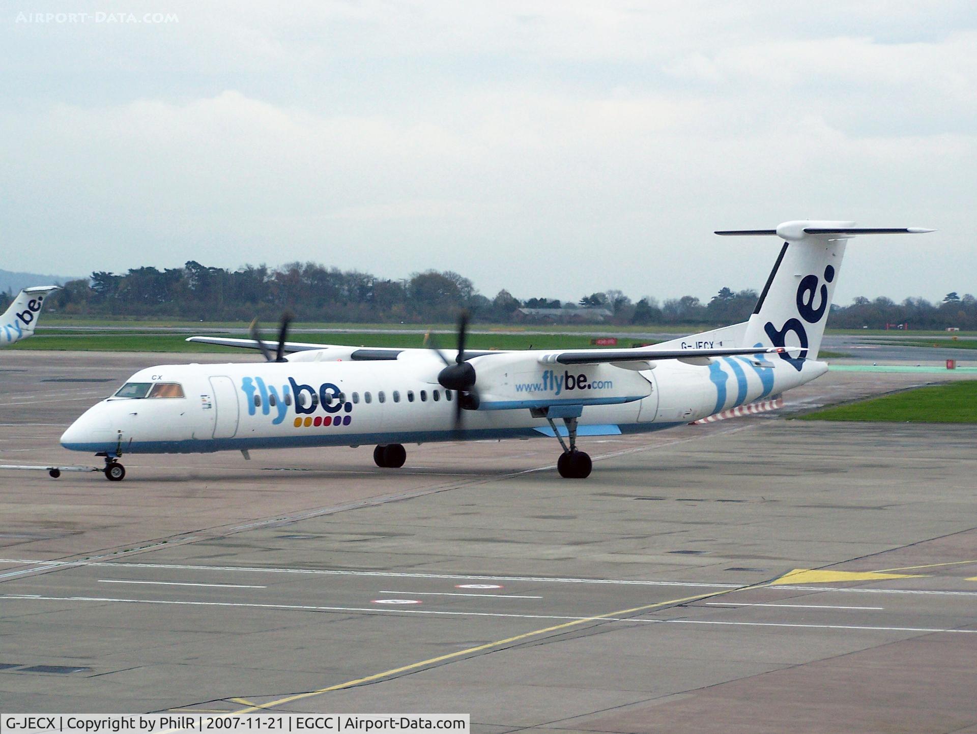 G-JECX, 2007 De Havilland Canada DHC-8-402Q Dash 8 C/N 4155, Flybe 2007 DHC Dash 8-400 G-JECX MAN