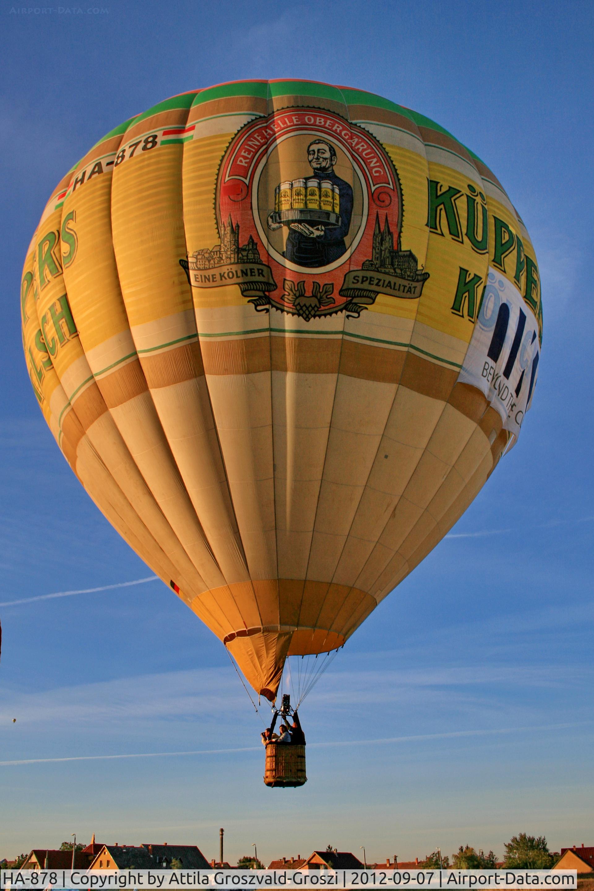 HA-878, 1990 Schroeder Fire Balloons G C/N 133, Székesfehérvár, Hungary - Velencei tavi hölégballon karnevál 2012