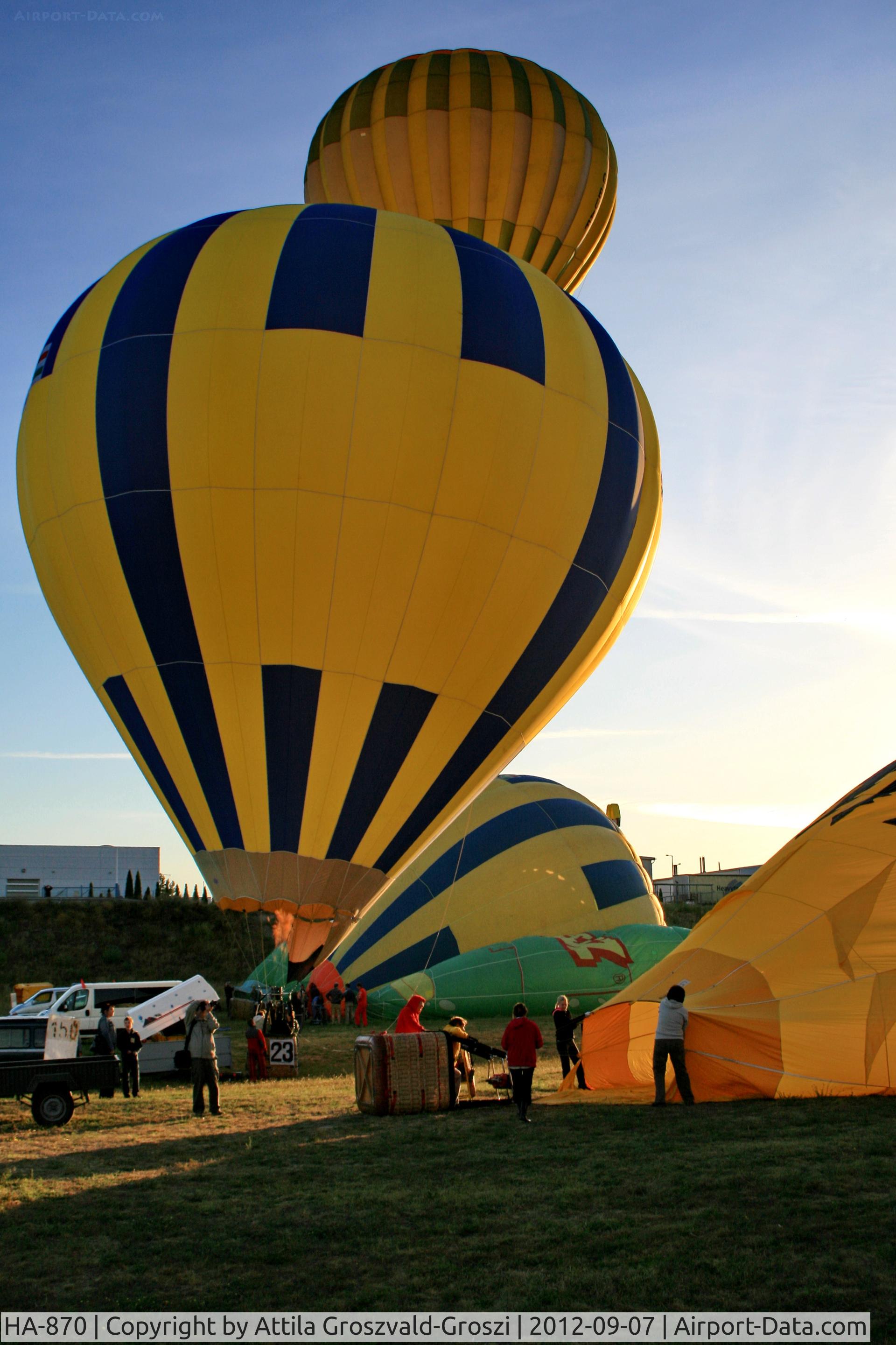 HA-870, 1997 SCB AX-8 C/N 112/97, Székesfehérvár, Hungary - Velencei tavi hölégballon karnevál 2012
